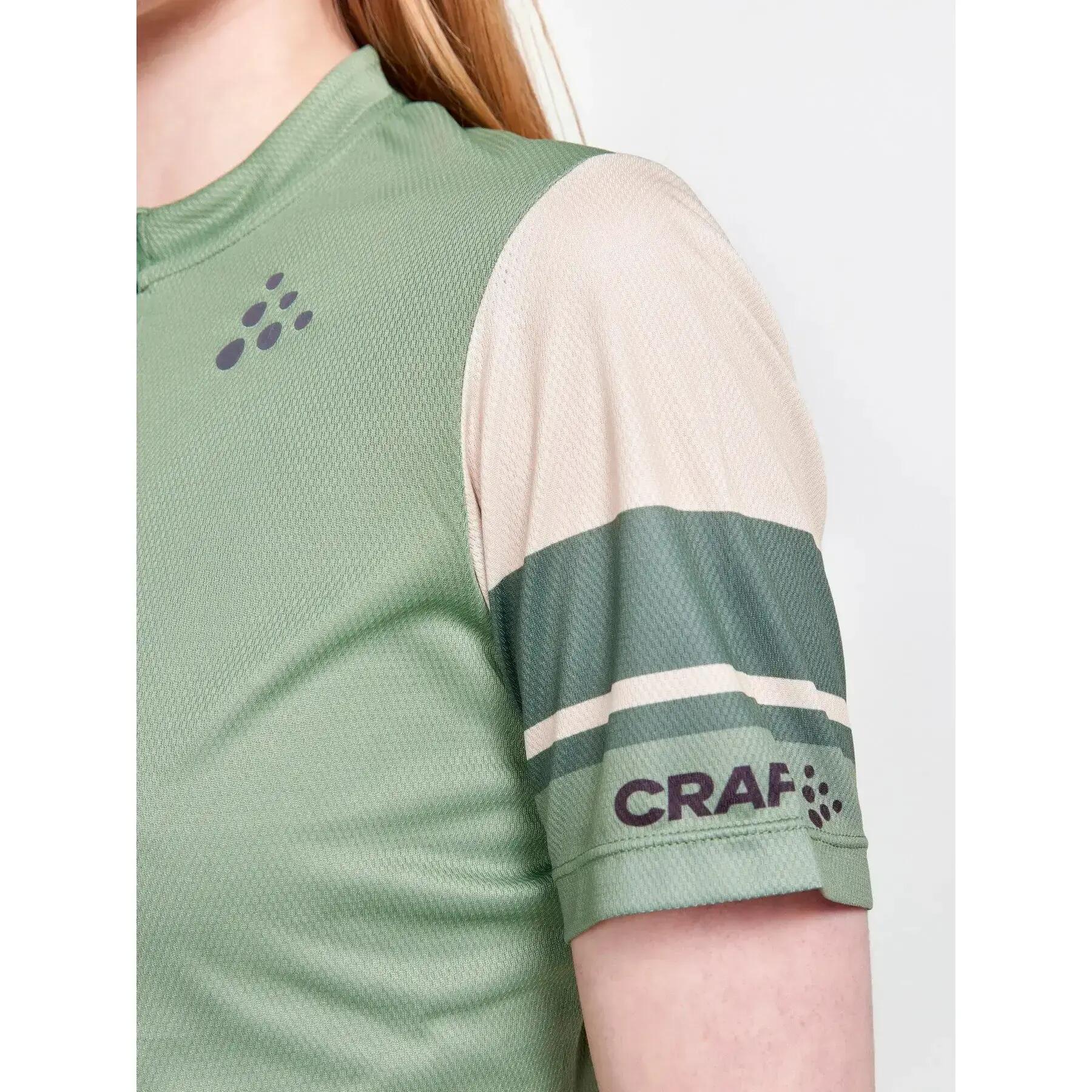 Craft Core Endur Verde Bege Jersey Manga Curta Feminina 5/6