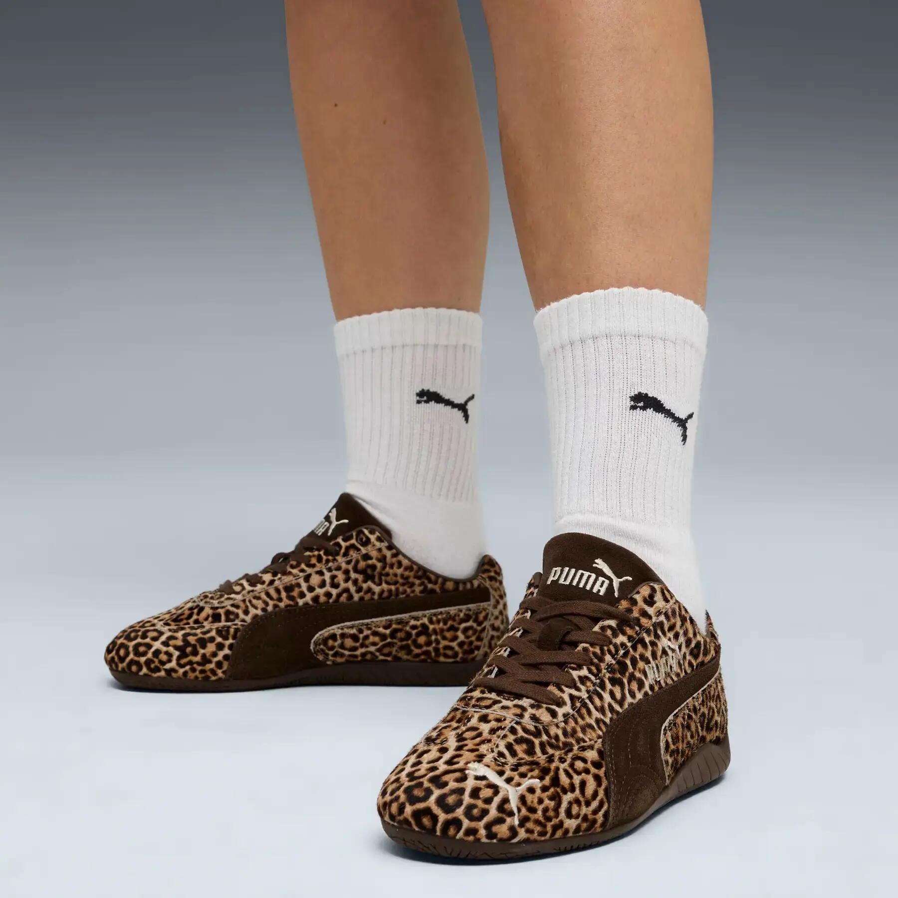 Baskets Motif/style Imprimé Léopard SPEEDCAT Femme (Marron) 7/7