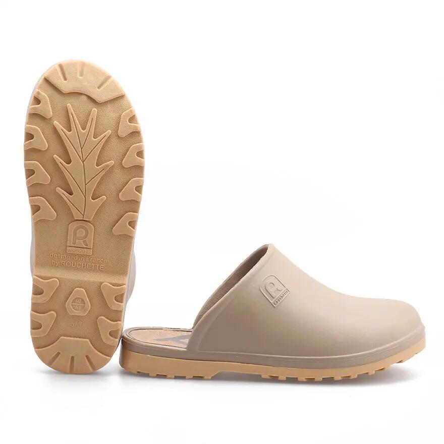 Rouchette Soft Taupe Clogs — 100% EVA, lightweight and non-slip 5/6