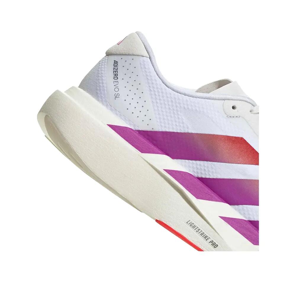 Scarpe da corsa adidas Adizero Evo SL Woven Bianche 8/8