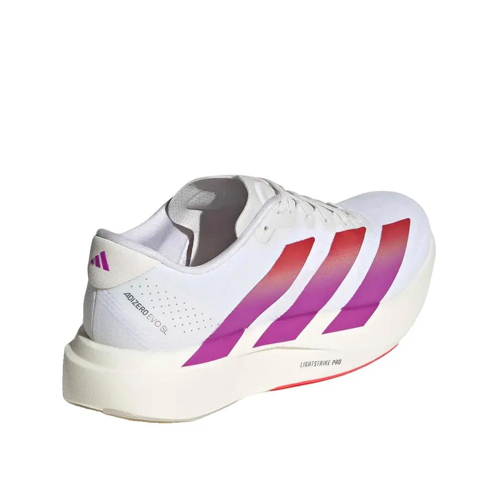 Scarpe da corsa adidas Adizero Evo SL Woven Bianche 4/8