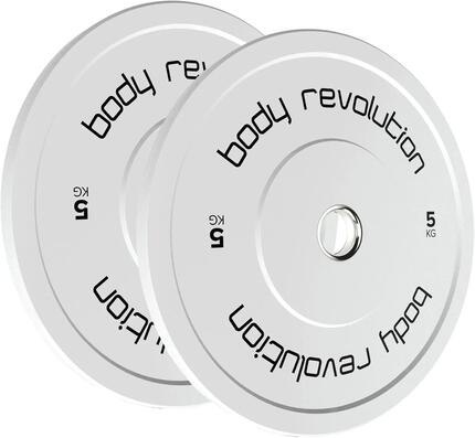 Paire de disques de protection olympiques Body Revolution, couleur 5 kg