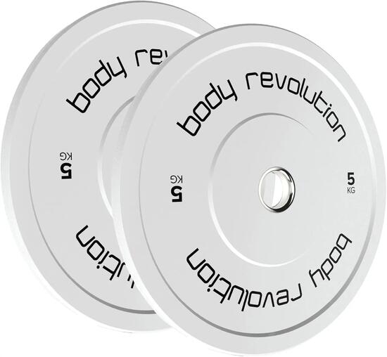 Paire de disques de protection olympiques Body Revolution, couleur 5 kg