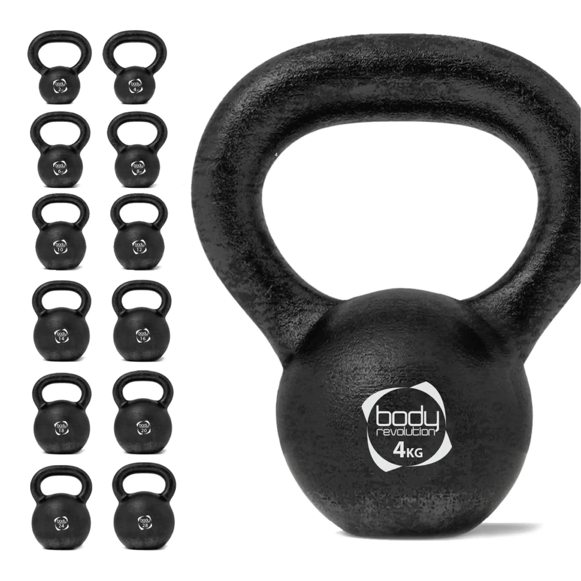 Kettlebells de ferro fundido Body Revolution 4kg 1/6