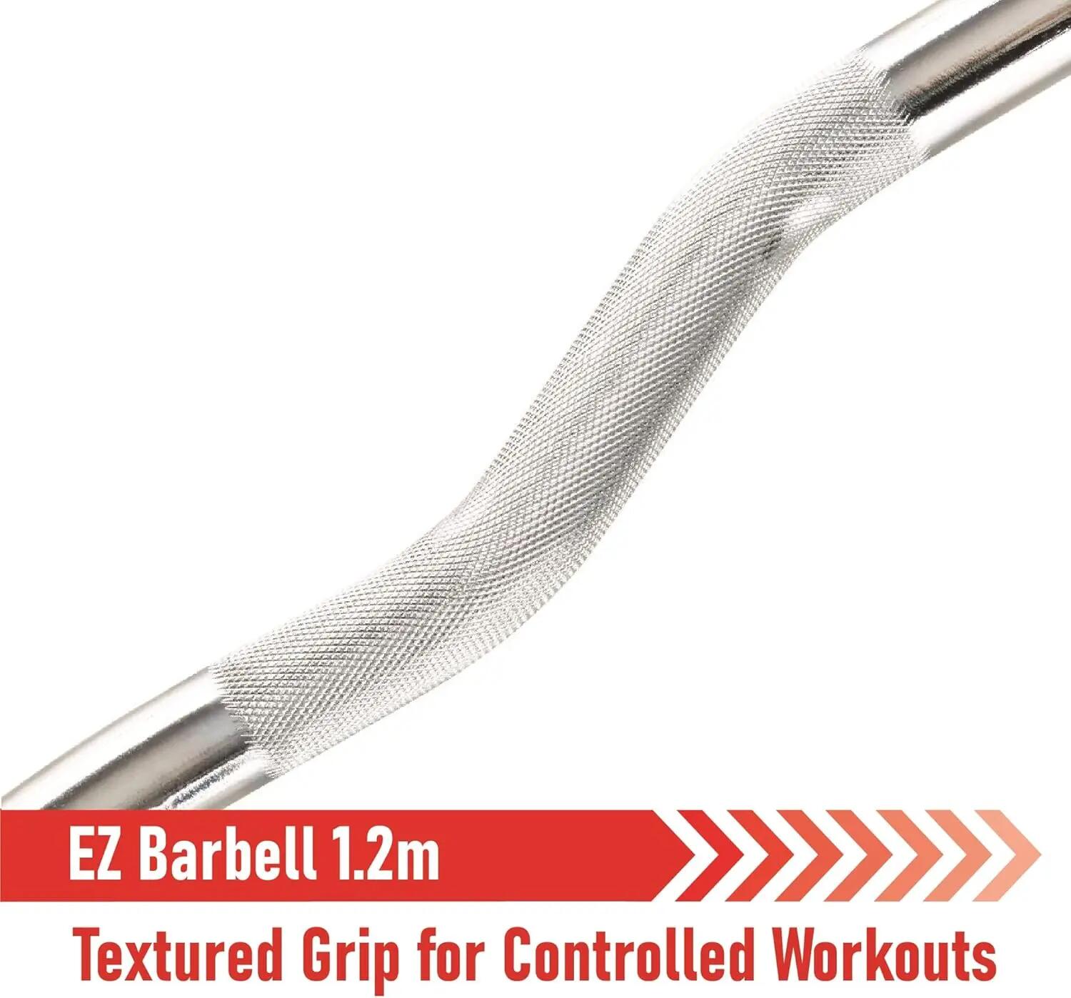 Barra Body Revolution EZ de 1" com presilha de rosca de 1,2 m 4/6