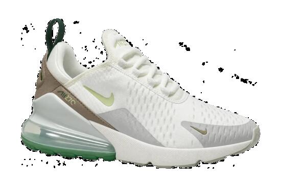 Femme - Sneakers - Nike Air Max 270 - Blanc, Gorge Green