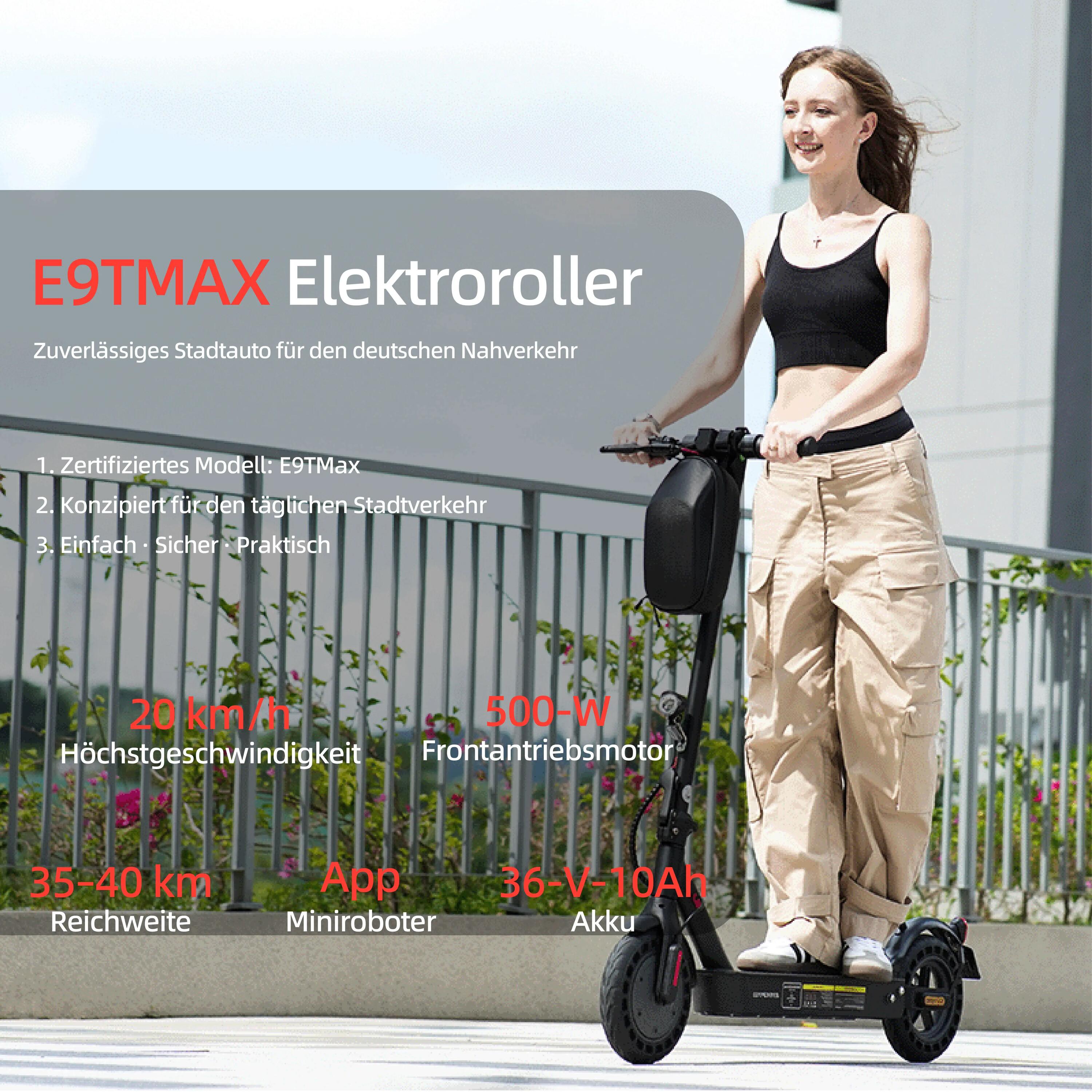 iscooter E9TMax elektrický skúter, 500W, 36V batéria 11/11