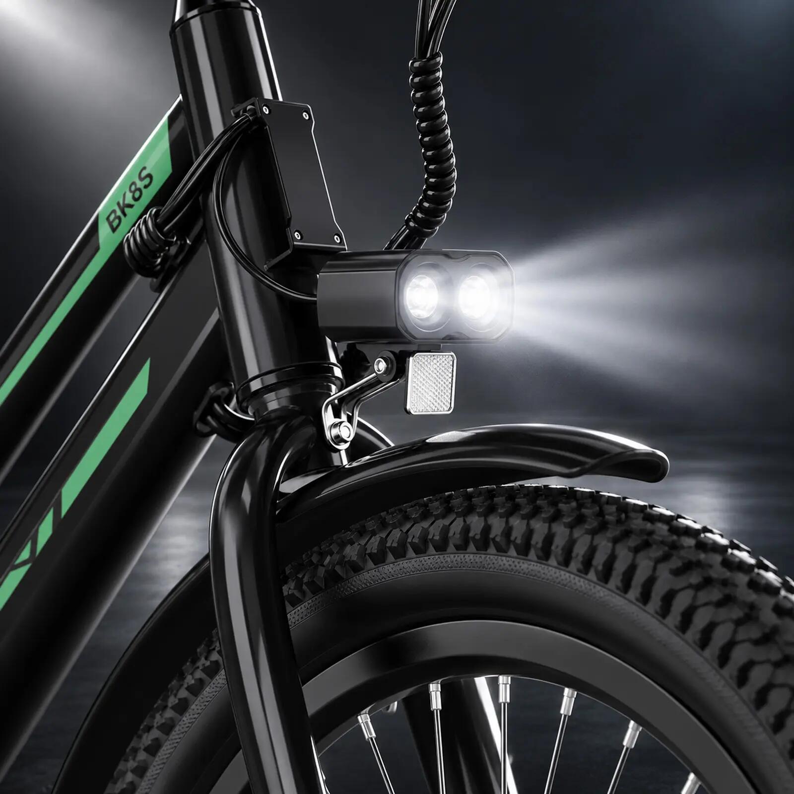 Vélo électrique urbain 27,5" VAE 36V 12Ah 100km Vélo de ville électrique BK8SL 4/8