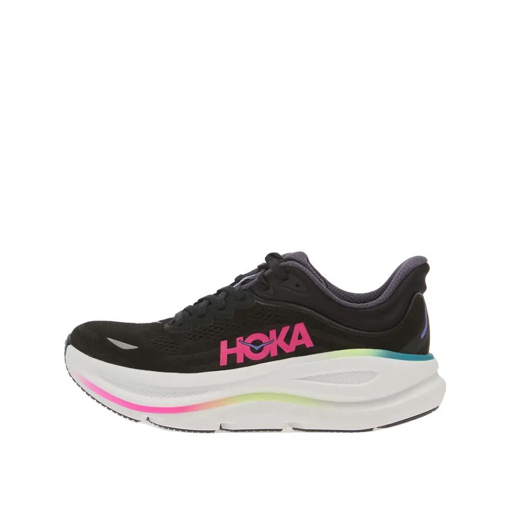 Schoenen - hardlopen op de weg - dames - Bondi 9 - zwart, Neon Dragonfruit 6/7