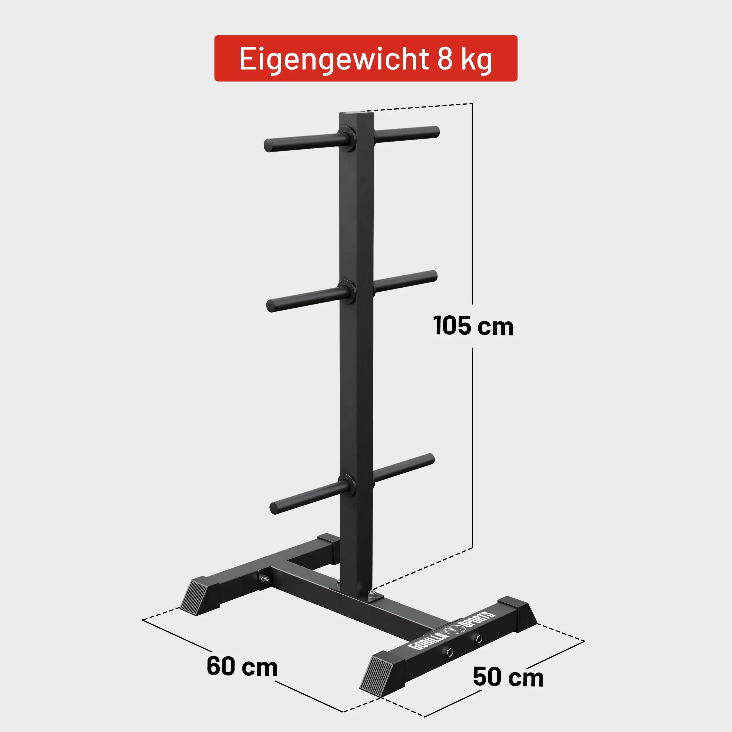 Rack para Discos Gorilla Sports Negro Diámetro 30/31 mm 6/9