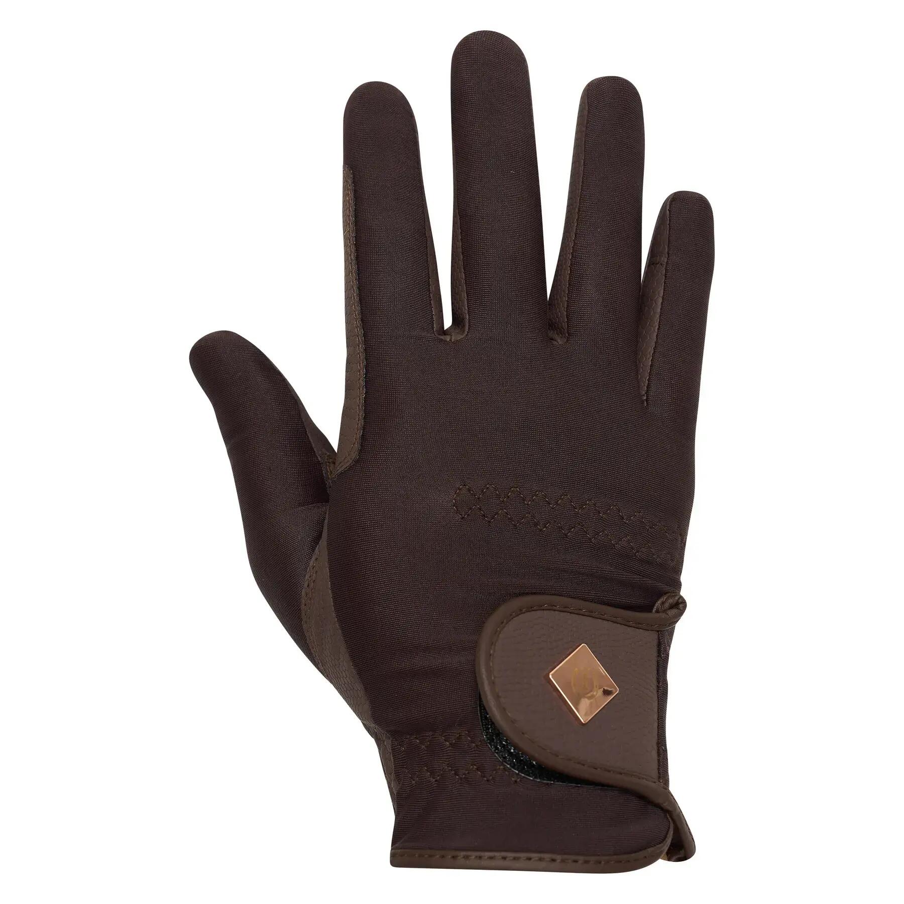 Damskie skórzane rękawiczki jeździeckie Imperial Riding Essential Flex 2/4
