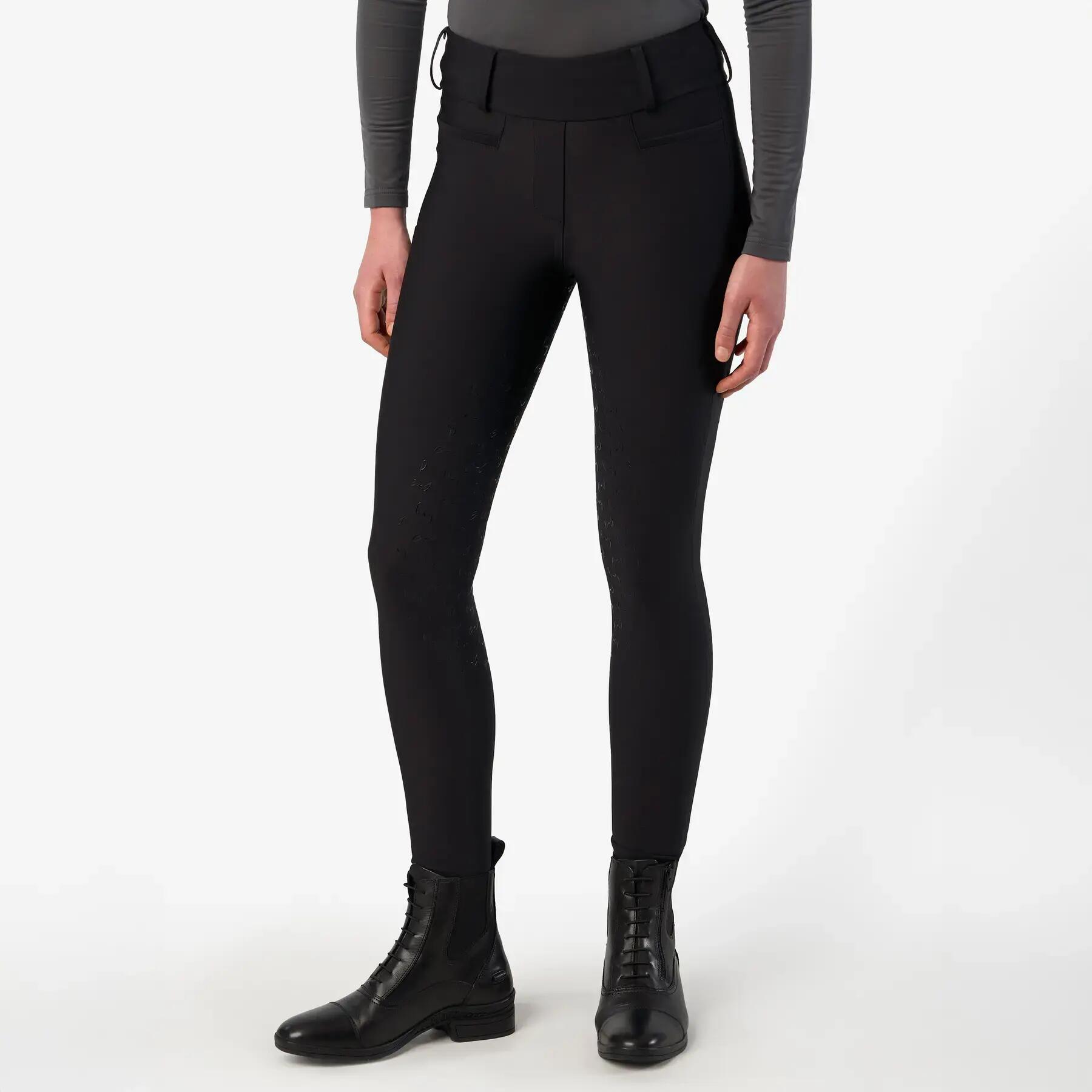 Damskie legginsy jeździeckie z pełną przyczepnością Euro-Star Enforce 4/7