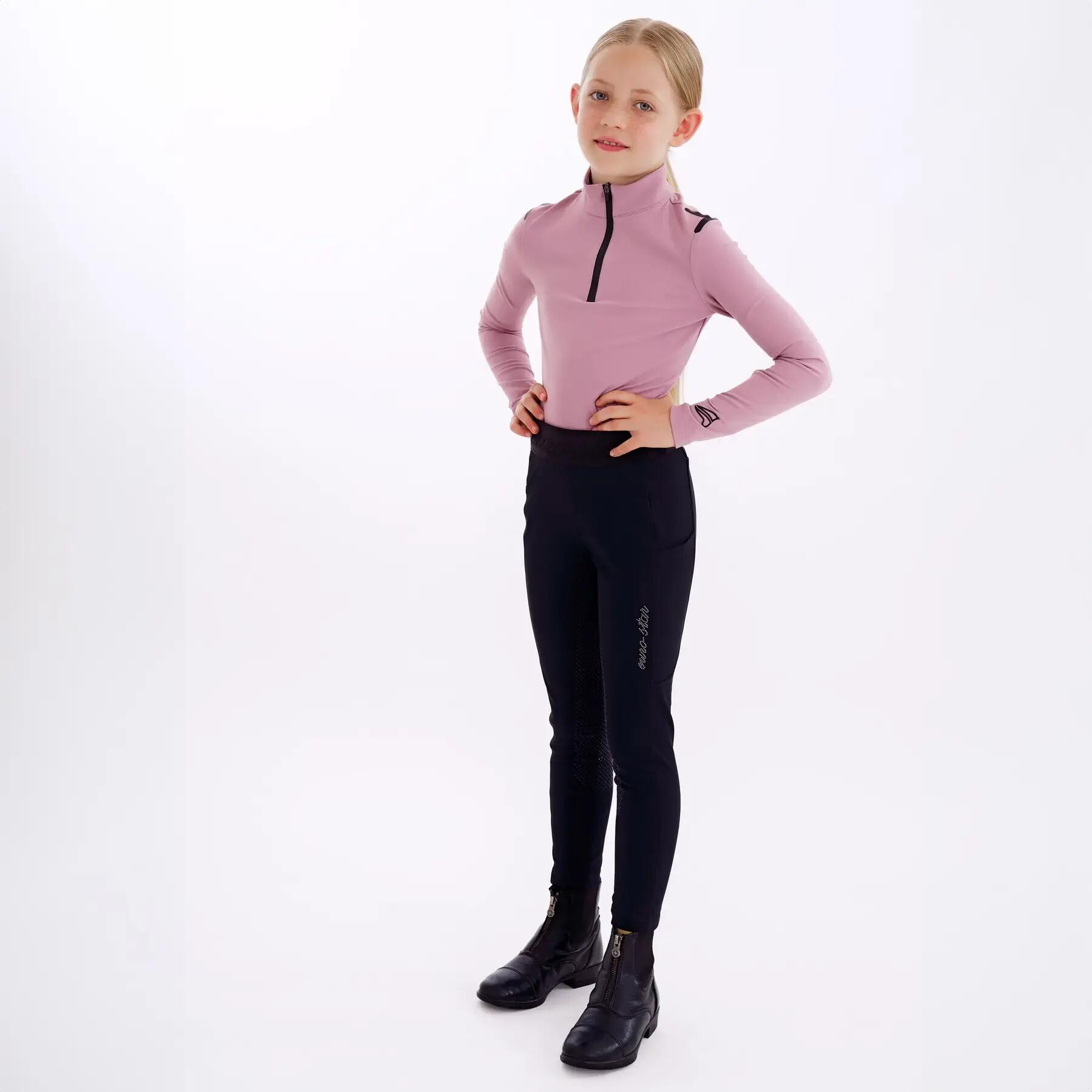 Dziecięce legginsy jeździeckie z pełną przyczepnością Euro-Star Impress 4/7