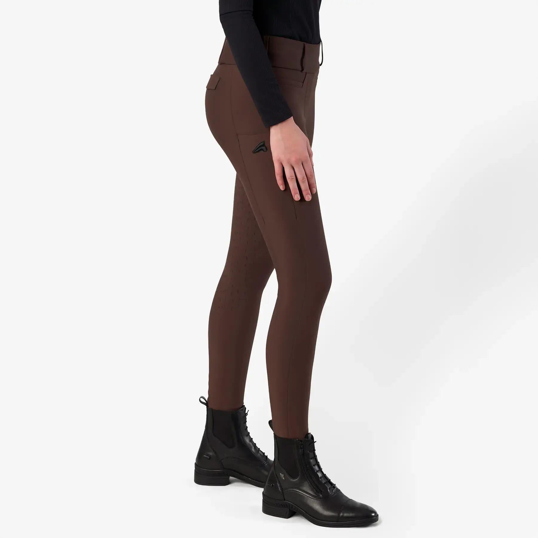 Damskie legginsy jeździeckie z pełną przyczepnością Euro-Star Enforce 6/7