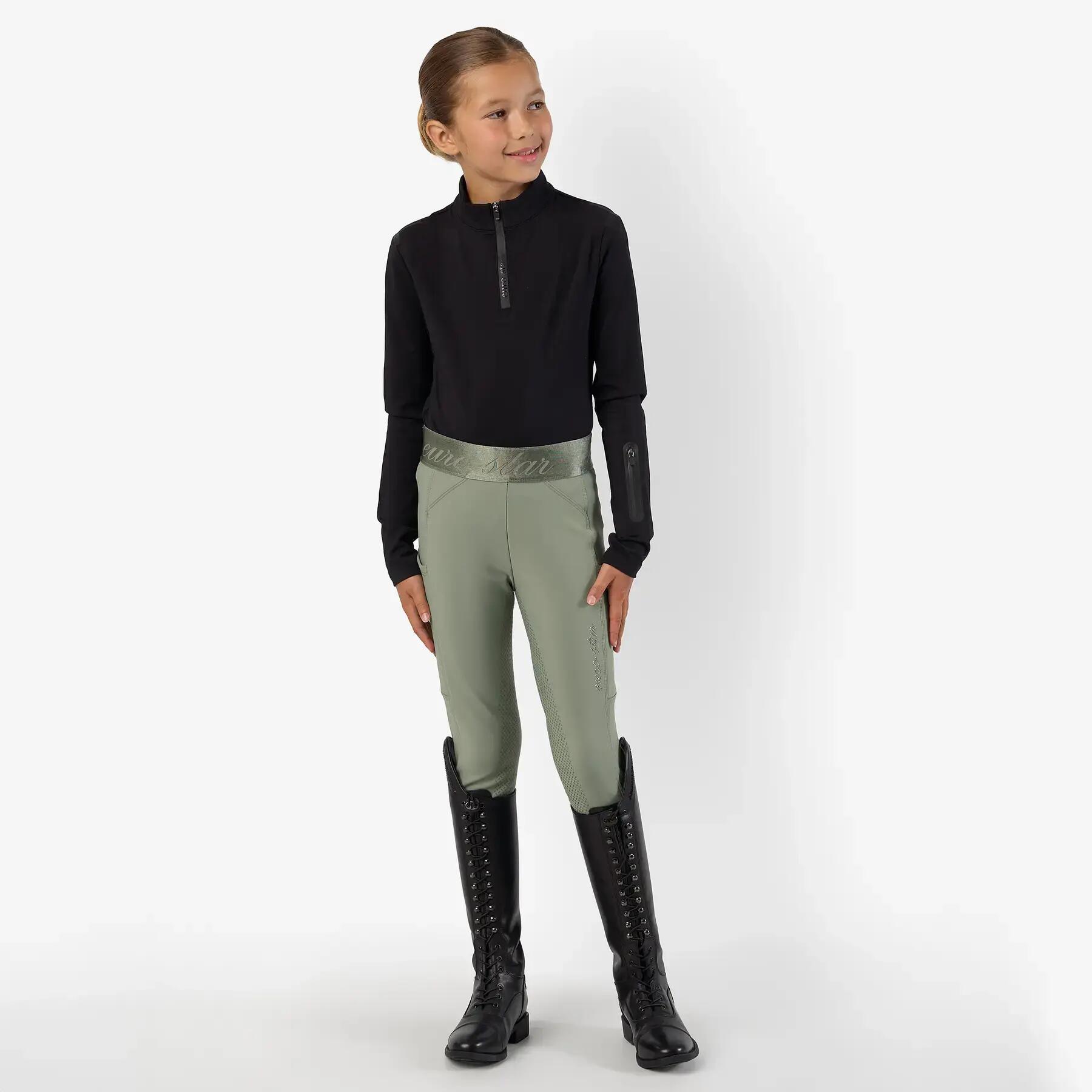 Dziecięce legginsy jeździeckie z pełną przyczepnością Euro-Star Impress 7/7