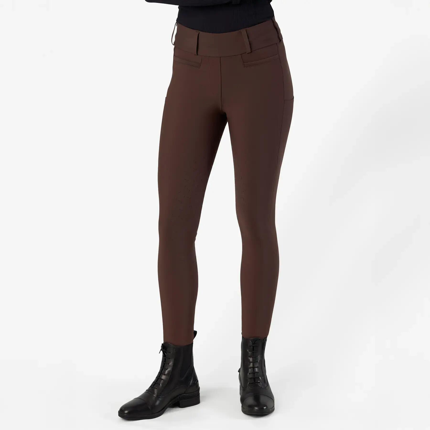 Damskie legginsy jeździeckie z pełną przyczepnością Euro-Star Enforce 4/7