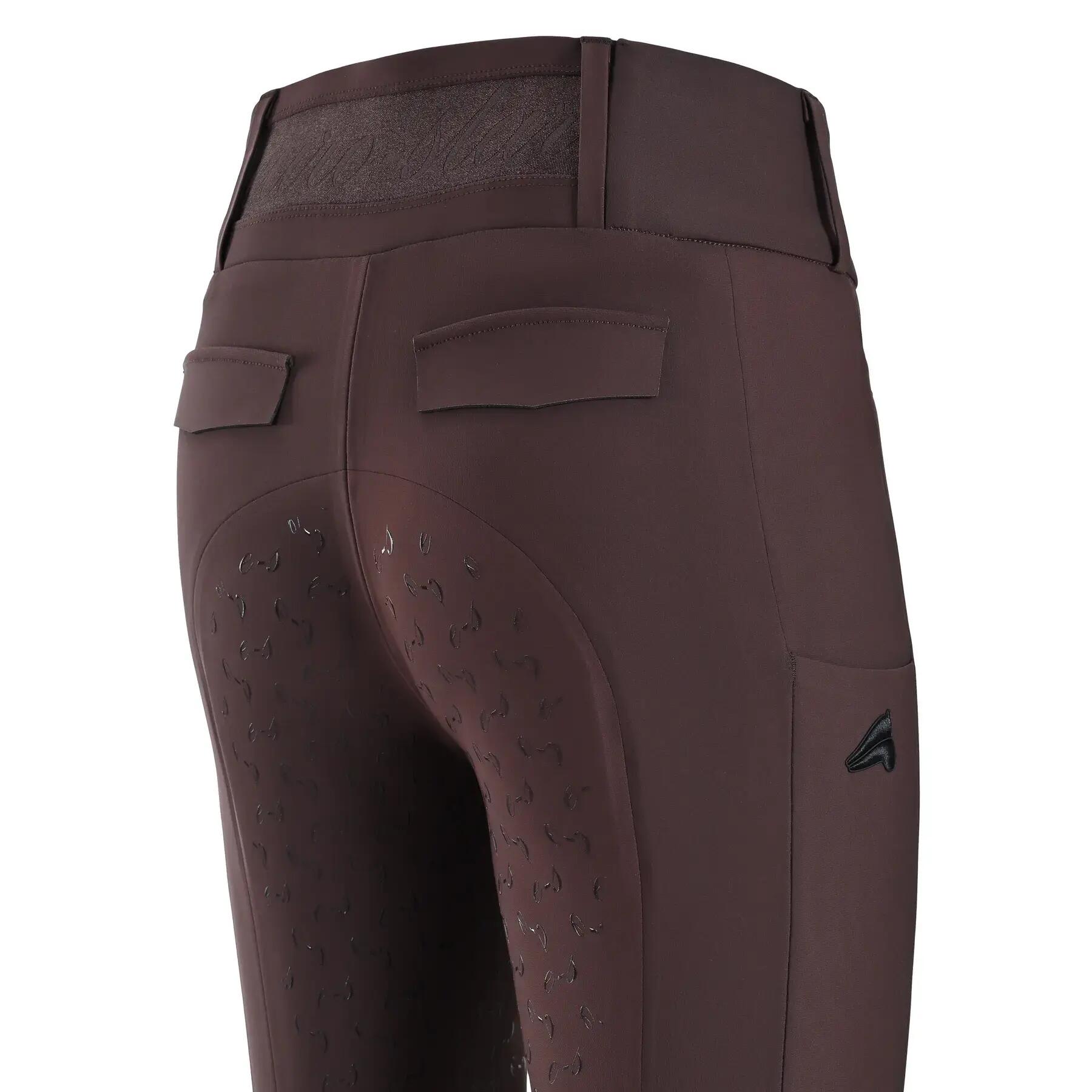 Damskie legginsy jeździeckie z pełną przyczepnością Euro-Star Enforce 3/7