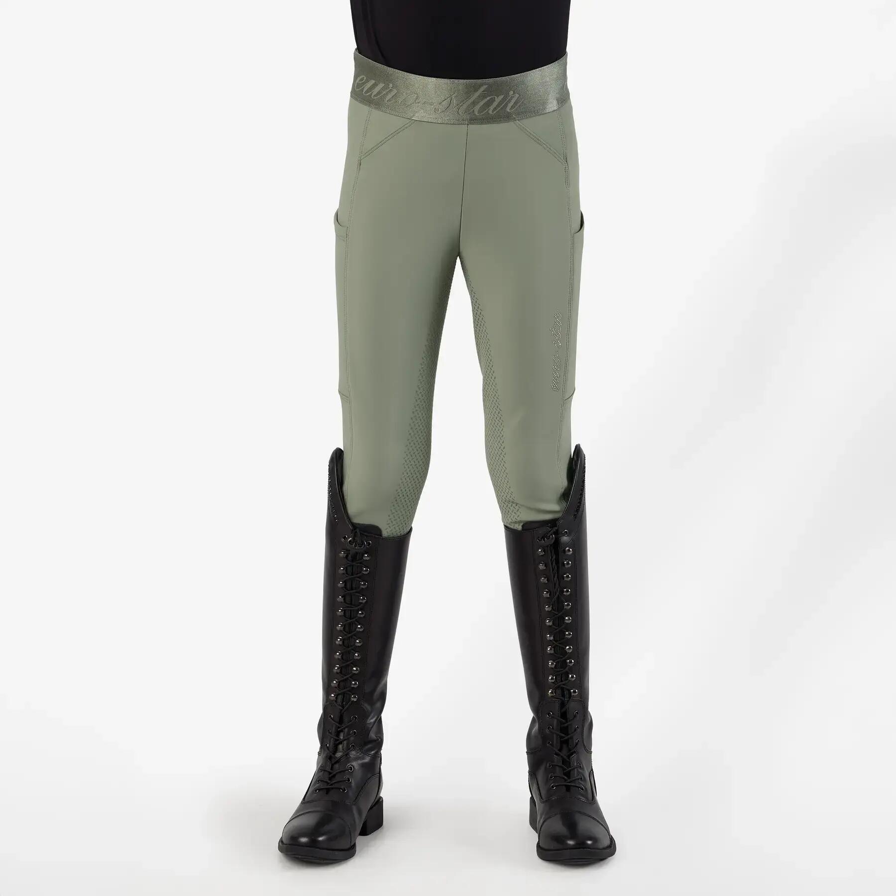Dziecięce legginsy jeździeckie z pełną przyczepnością Euro-Star Impress 4/7