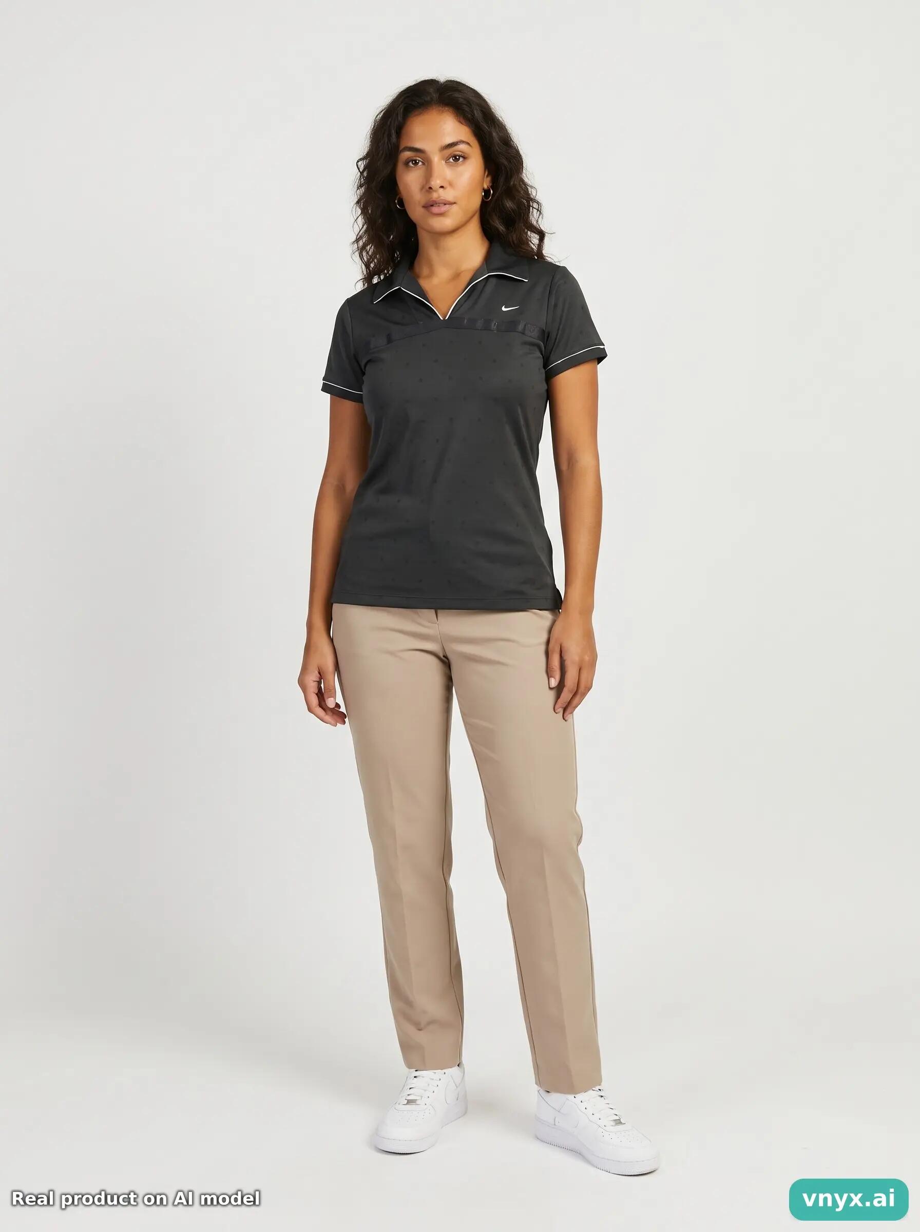 Second Life - Vintage Nike Black Polo Shirt Women M 3/5