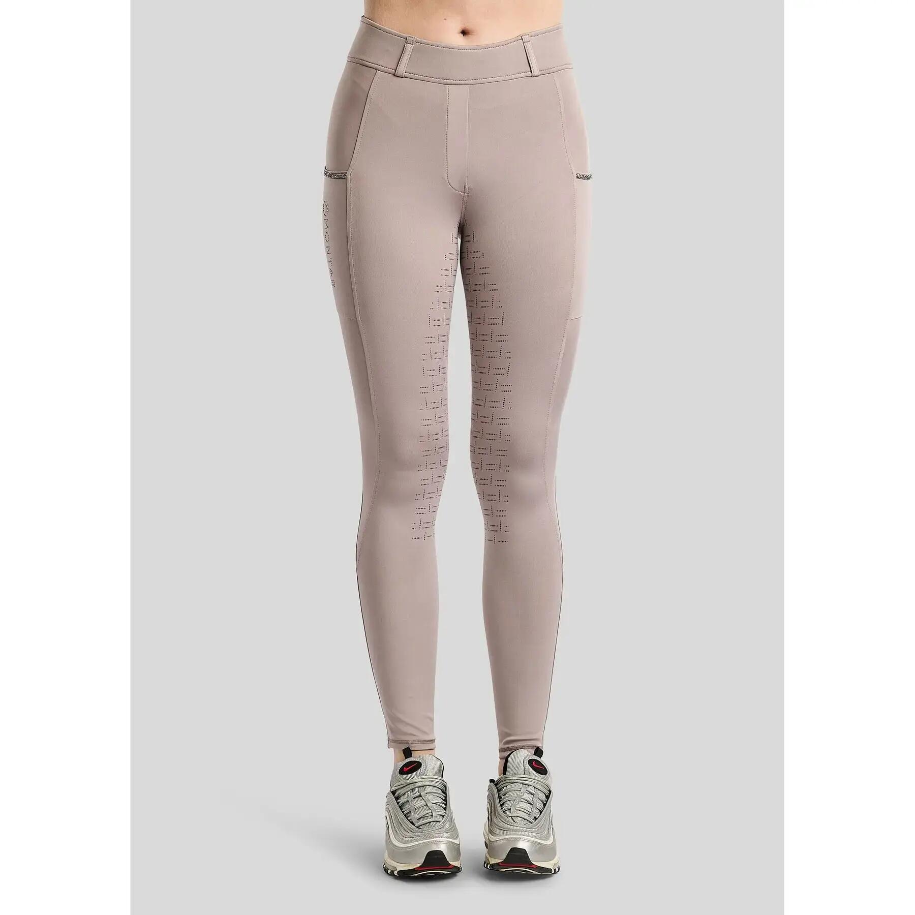 Damskie legginsy jeździeckie z pełną przyczepnością Montar Maisy 3/5