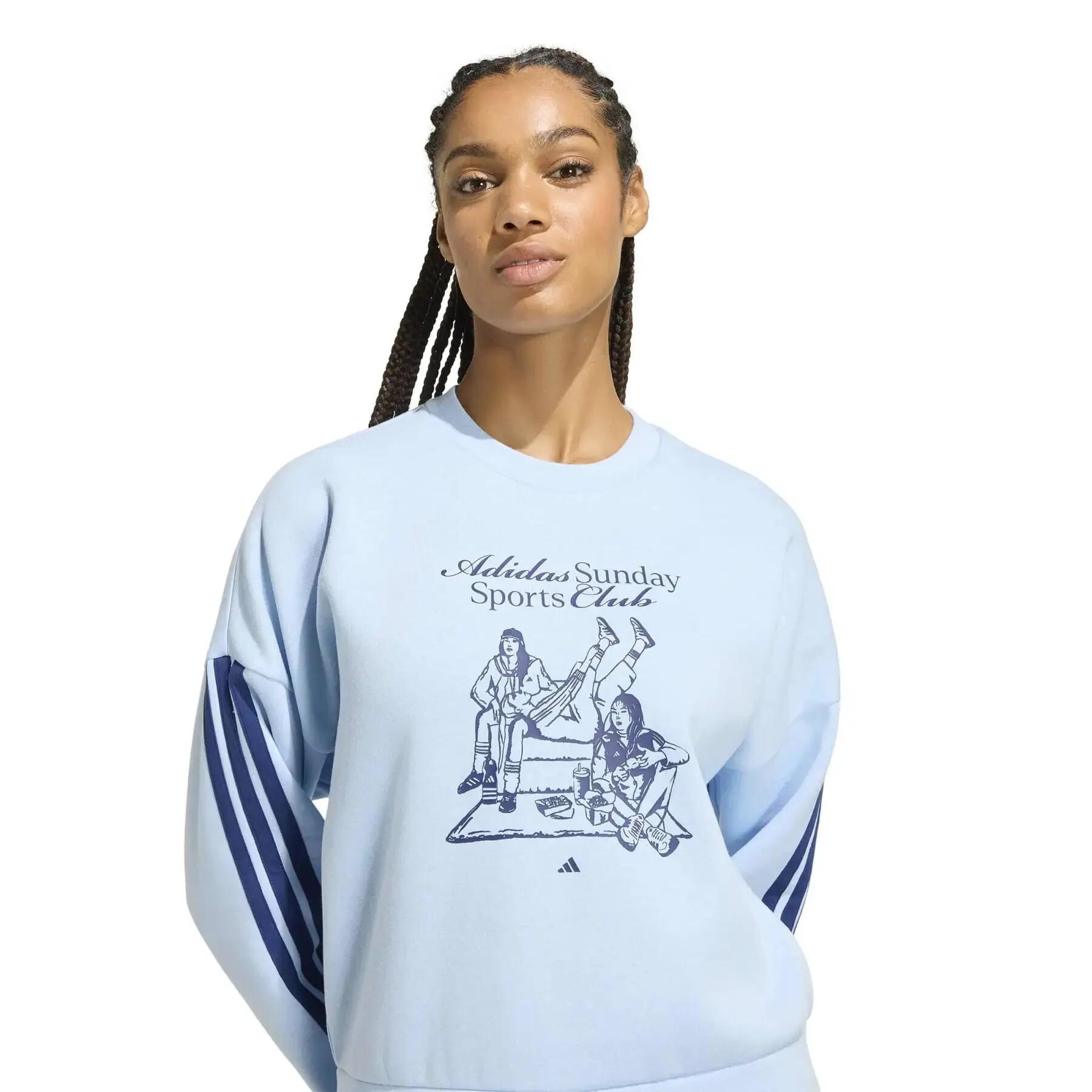 Sweatshirt femme adidas Ironic Slogan 5/6