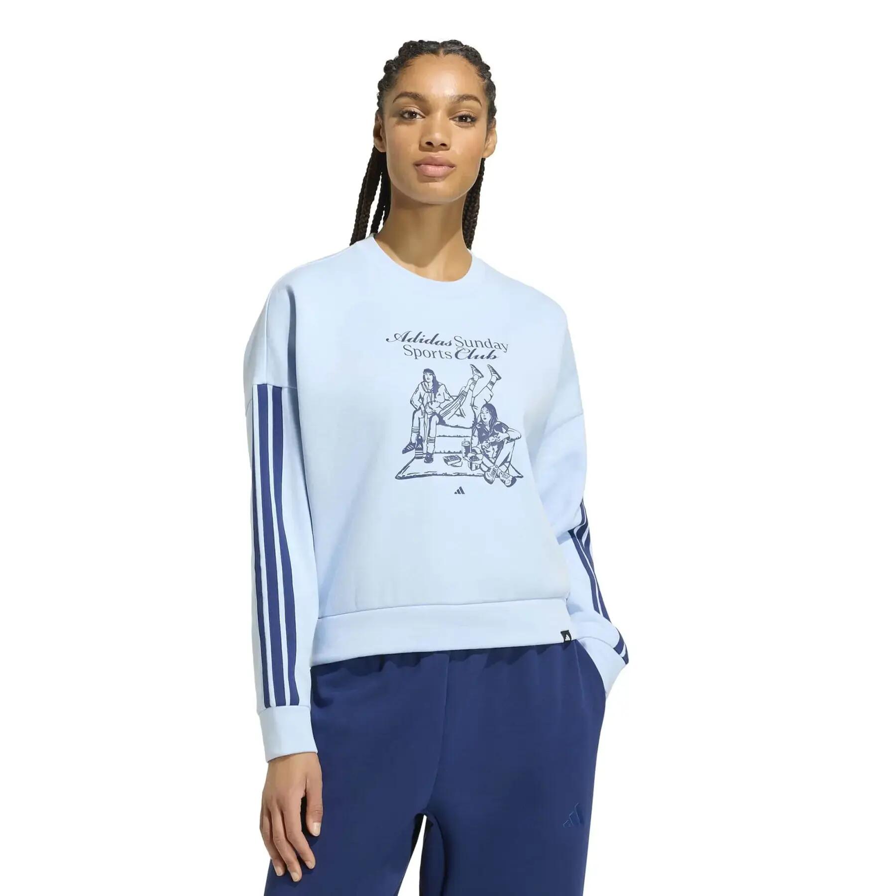 Sweatshirt femme adidas Ironic Slogan 2/6