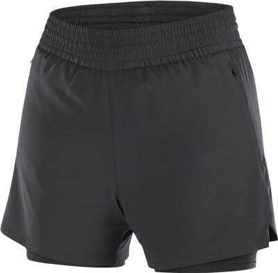 Hardloopshort - dames - shakeout - 2-in-1 - zwart