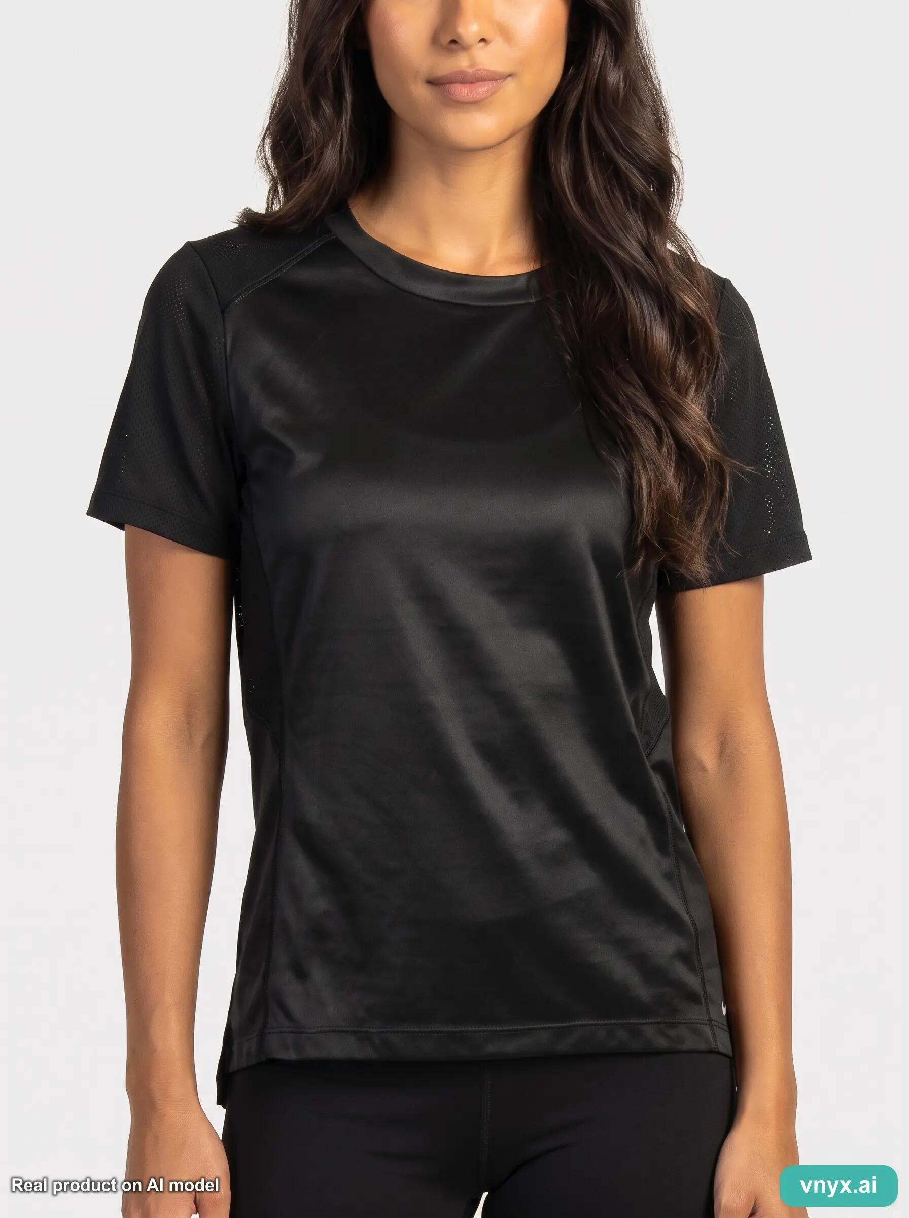Second Life - Vintage Nike Jet Black Sports T-Shirt Women XS 5/5