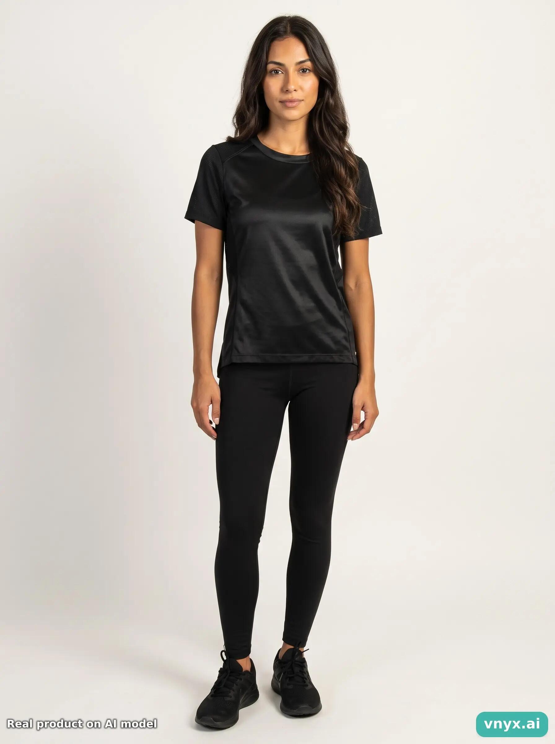 Second Life - Vintage Nike Jet Black Sports T-Shirt Women XS 3/5