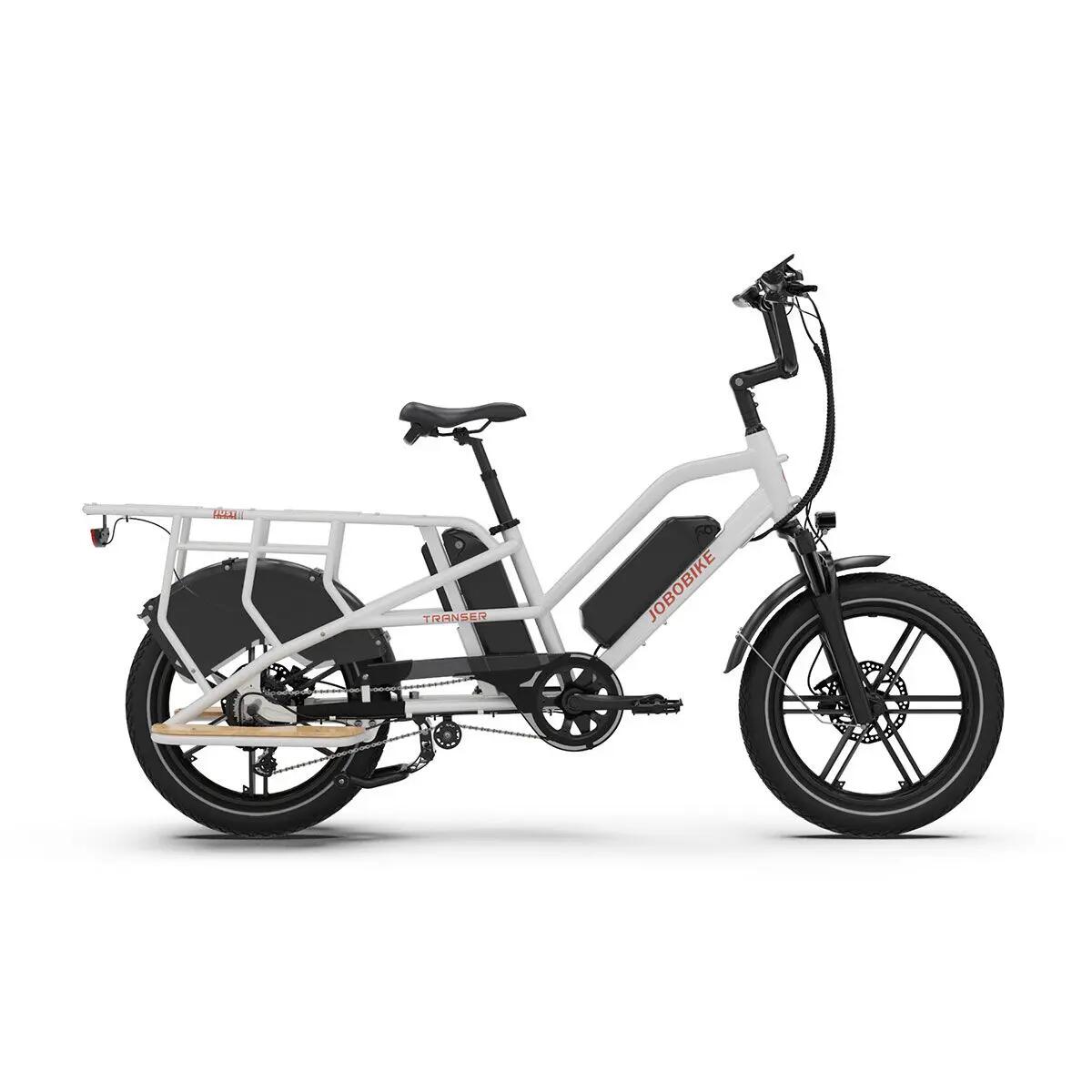 Elektrický nákladný bicykel JOBOBIKE Transer,systém s dvojitou batériou 3/4