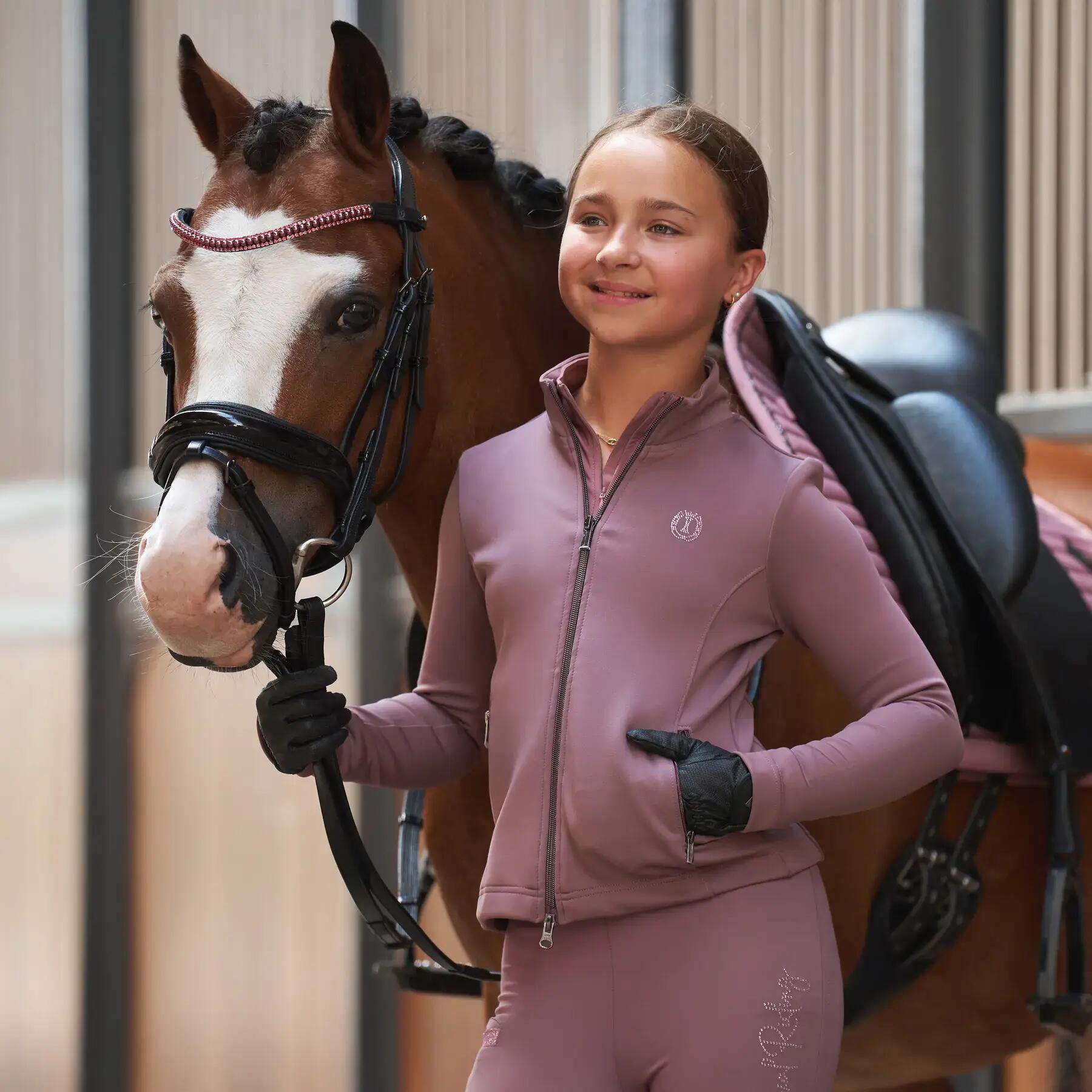 Veste équitation full zip fille Imperial Riding Carla 2/3