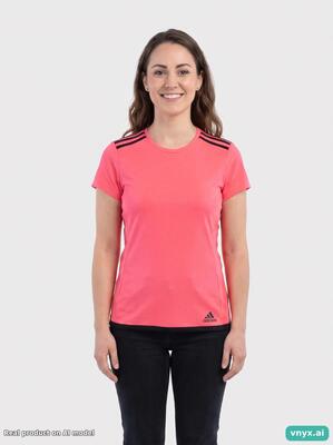 Second life - vintage adidas coral sports t-shirt women s