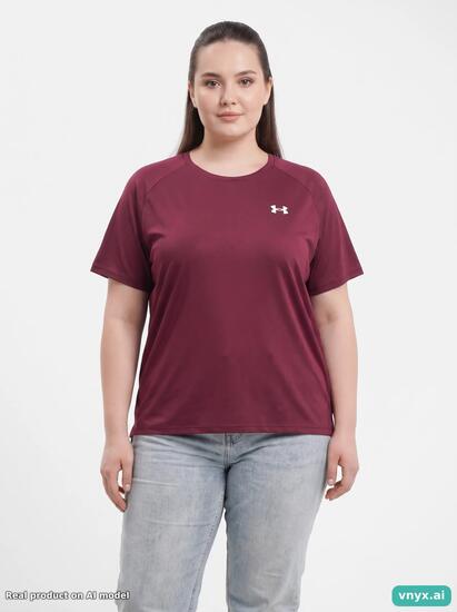 Second Life - Under Armour T-Shirt in Maroon size L Sports T-shirt