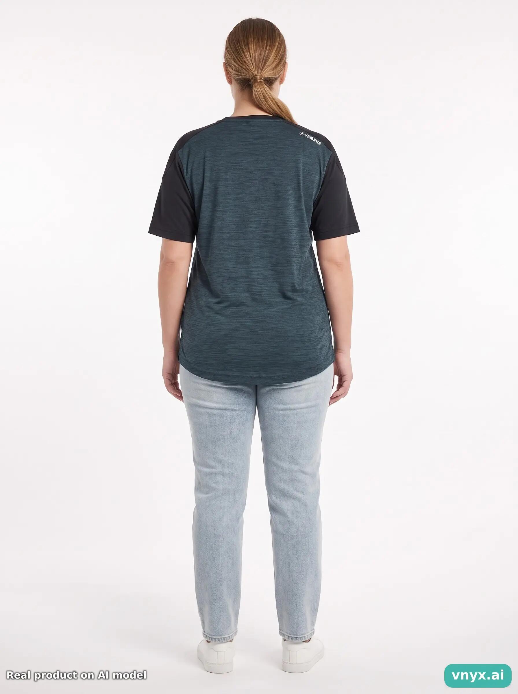 Second Life - Athletic Yamaha T-Shirt in Teal size L Sports T-shirt 4/5
