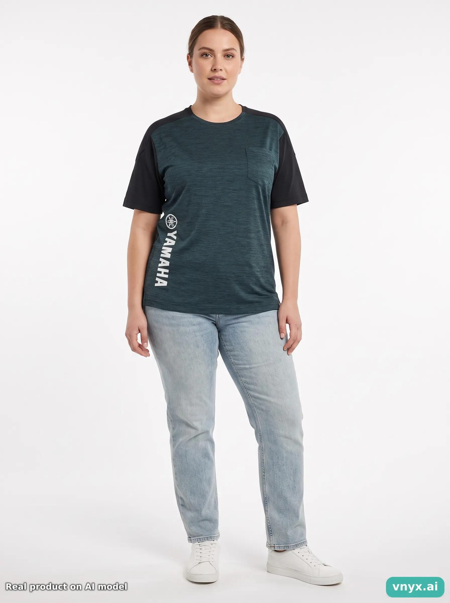 Second Life - Athletic Yamaha T-Shirt in Teal size L Sports T-shirt 3/5