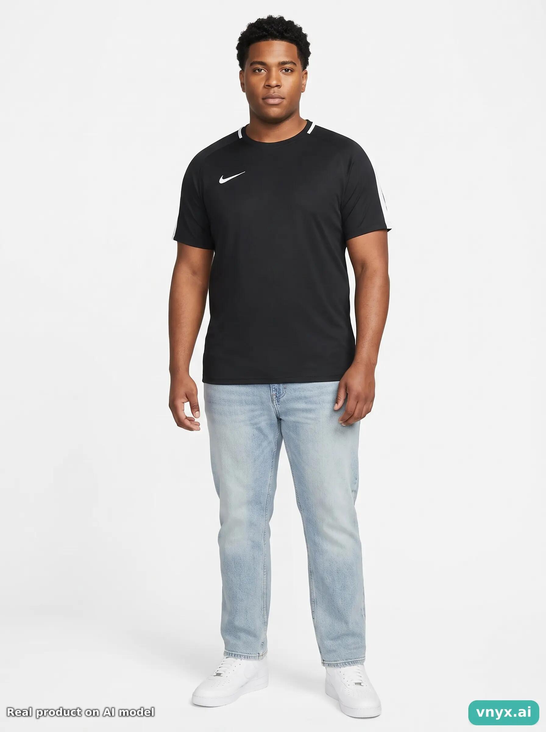 Second Life - Vintage Nike Classic Black Sports T-Shirt Men L 3/5