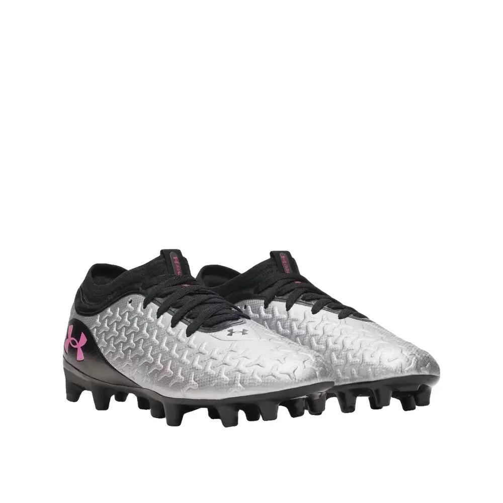 Chaussures de football Under Armour Magnetico Select 6 FG Argent 2/5