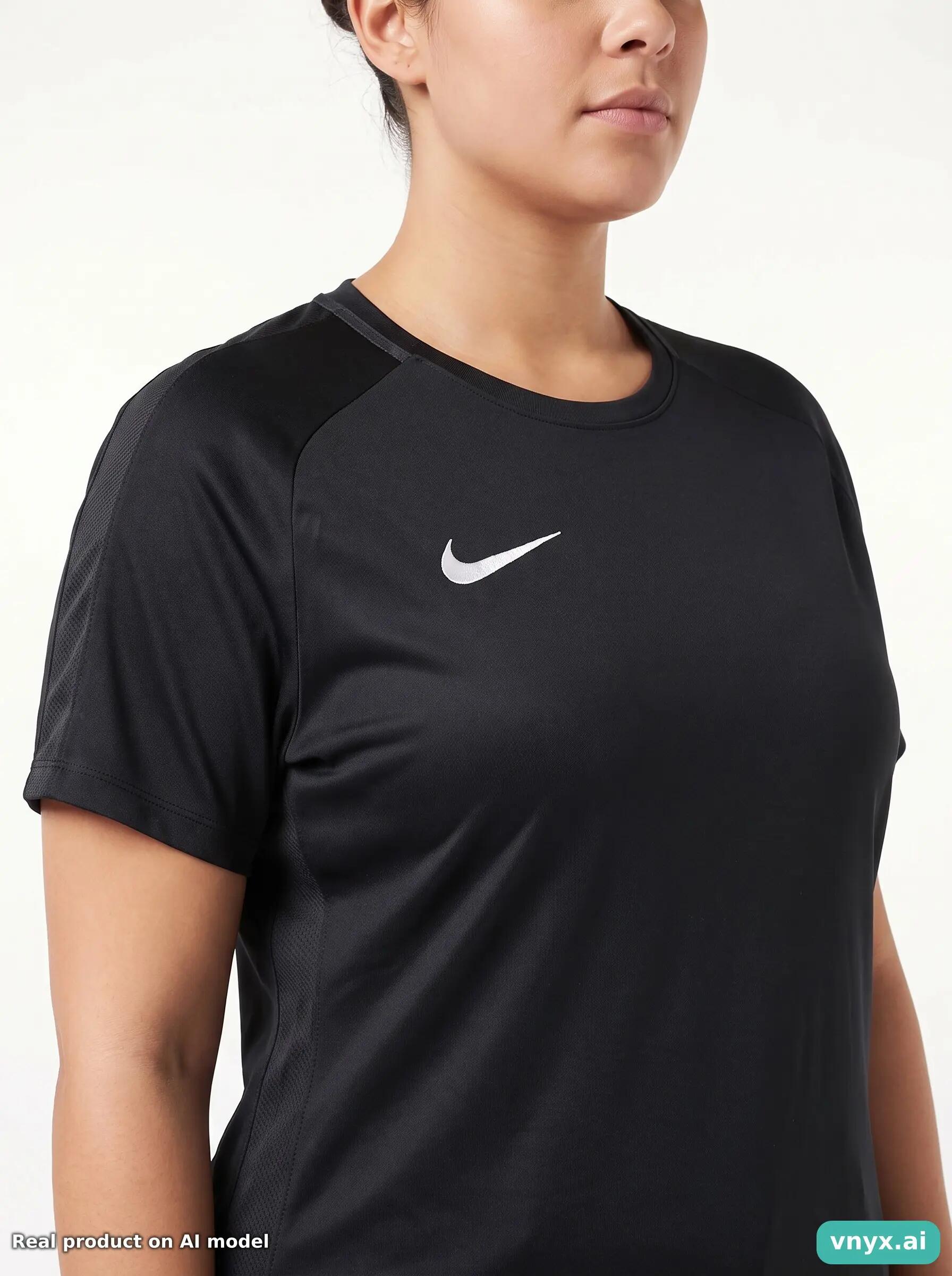 Second Life - Athletic Nike Sports T-shirt in Black size L 5/5