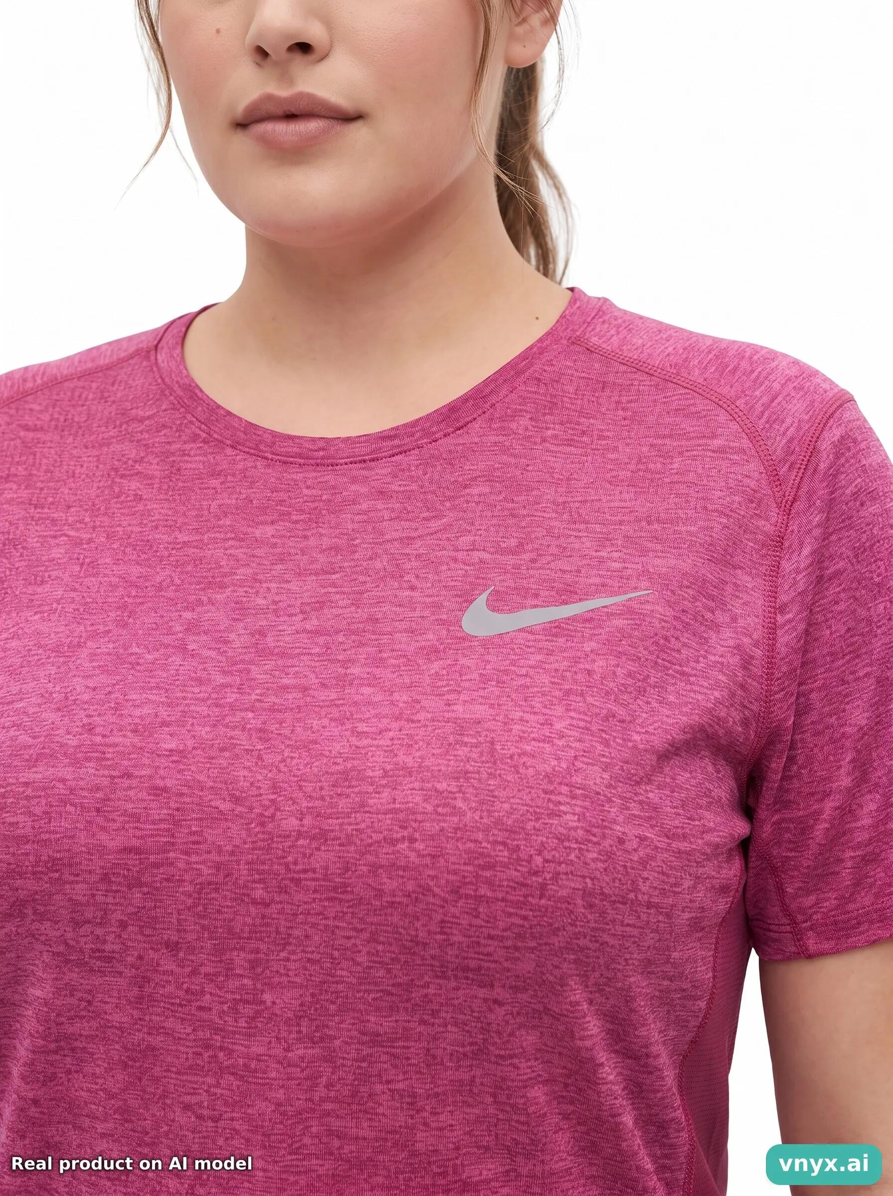 Second Life - Nike Running T-Shirt in Magenta size L Sports T-shirt 5/5