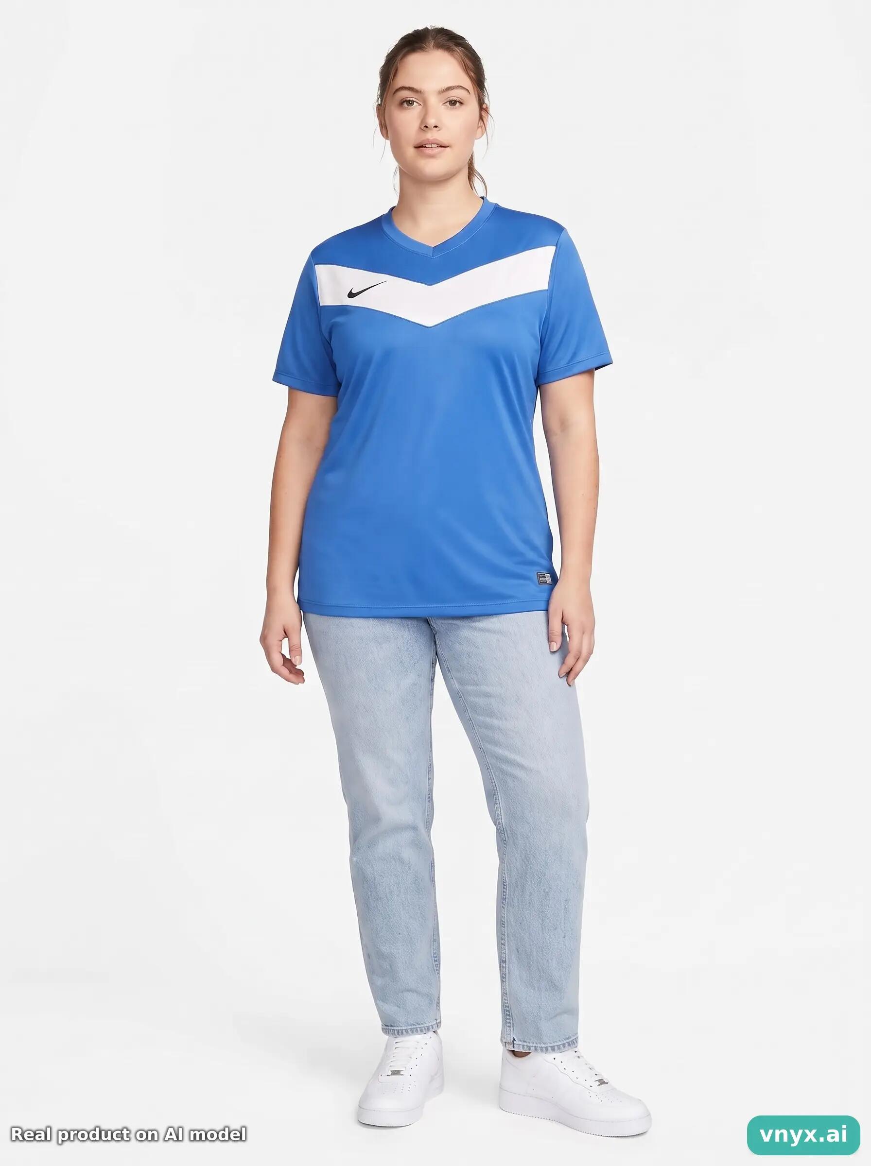 Second Life - Athletic Nike T-Shirt in Blue size L Sports T-shirt 5/5