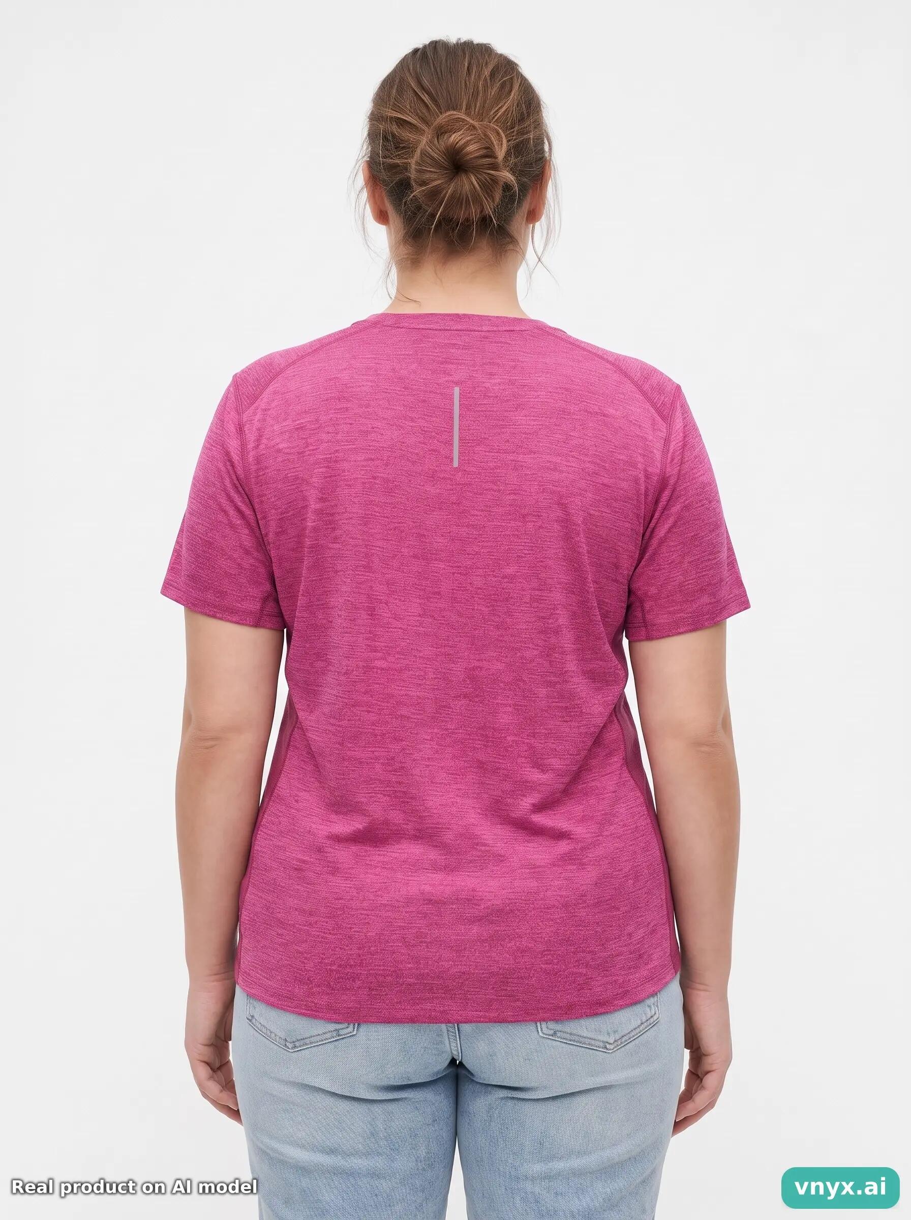 Second Life - Nike Running T-Shirt in Magenta size L Sports T-shirt 2/5