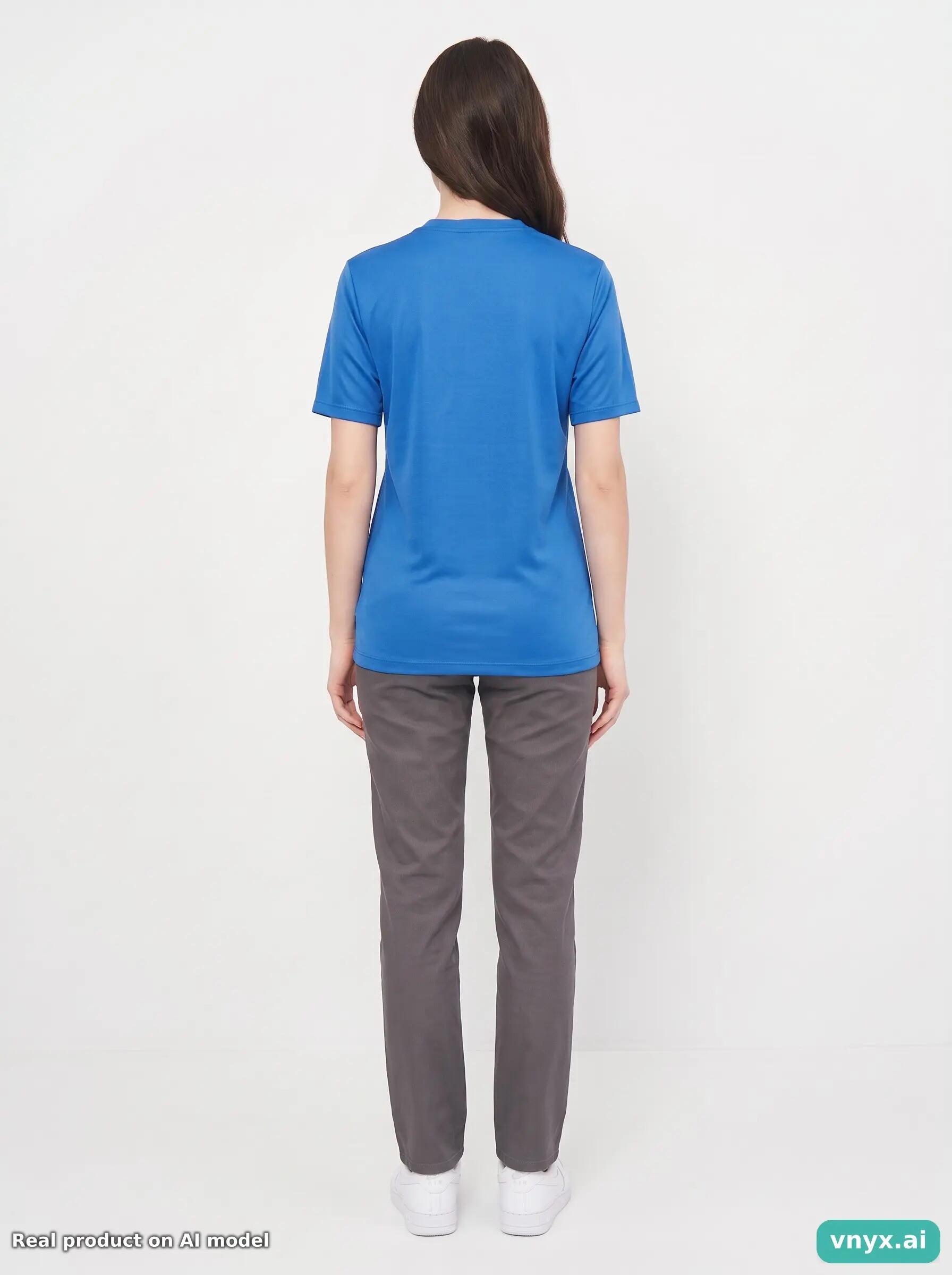 Second Life - Athletic Nike T-Shirt in Blue size M Sports T-shirt 4/5