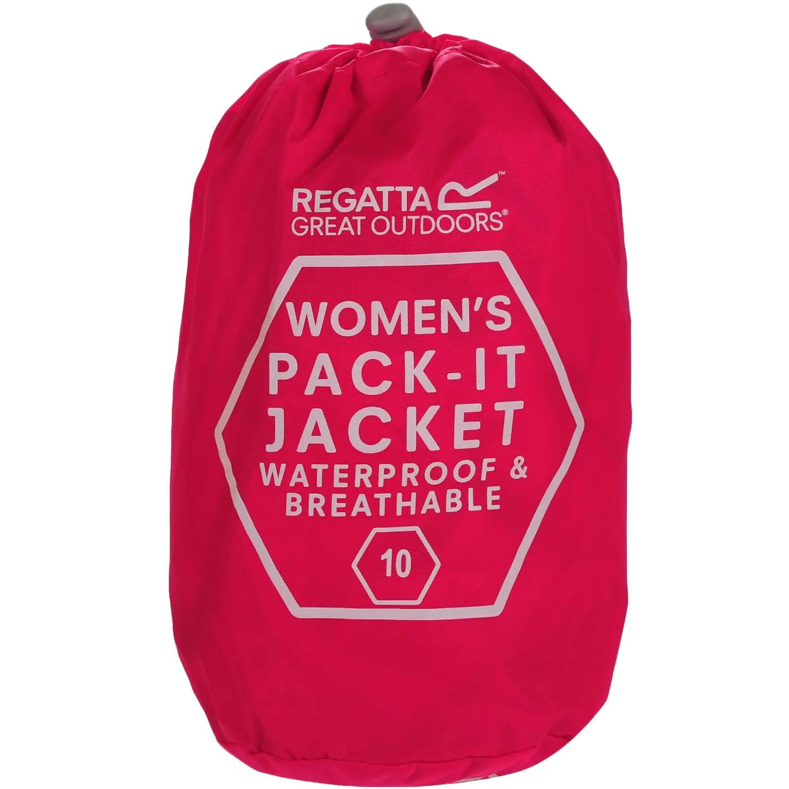 Regenjas - Wandelen - Dames - Pack-It III - Donkerroze 3/3