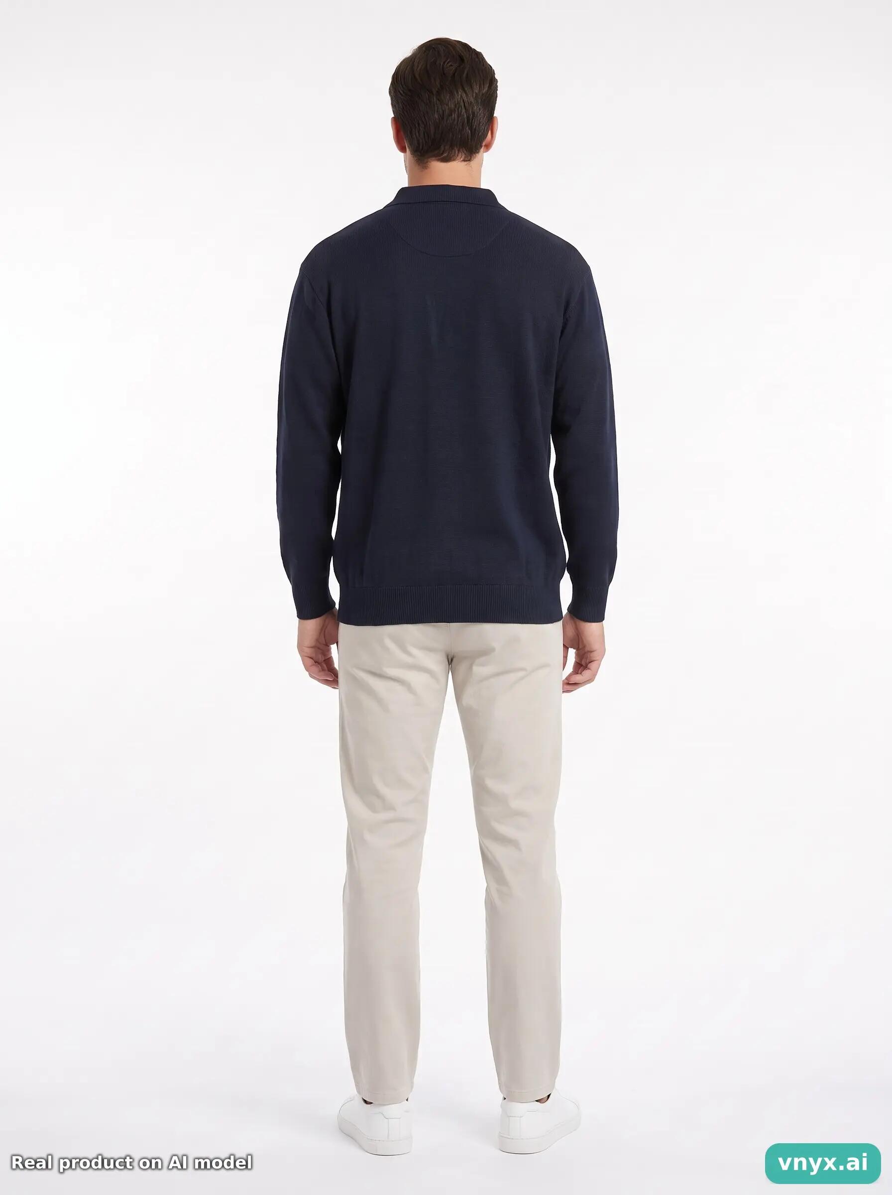 Second Life - Regular Baileys Sweater in Navy Blue size M 4/5