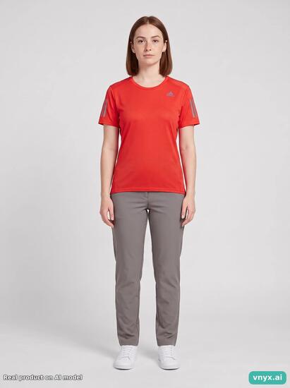 Second Life - Running Adidas T-Shirt in Orange size S Sports T-shirt