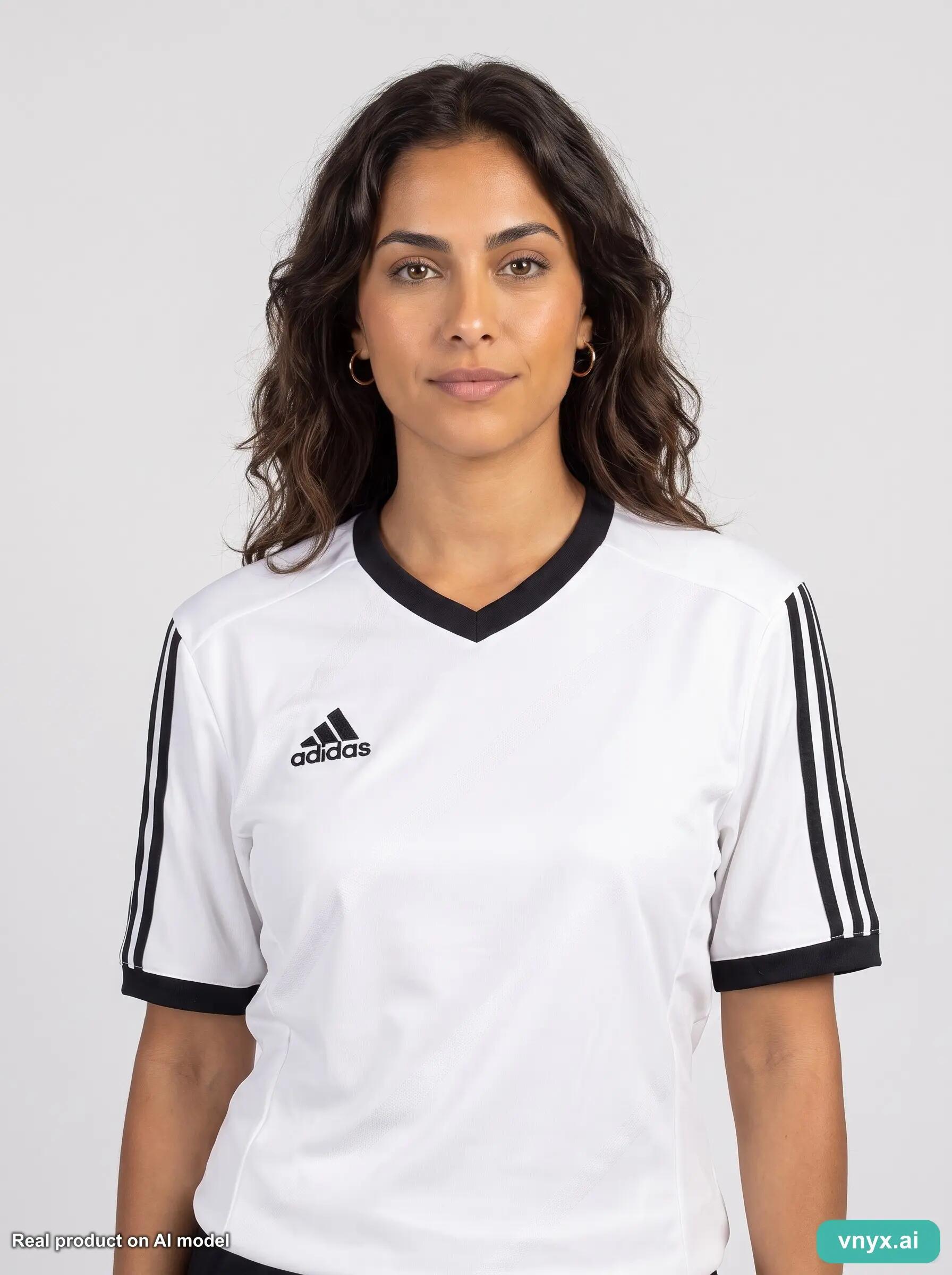 Second Life - Vintage Adidas White Sports T-shirt Women L 5/5