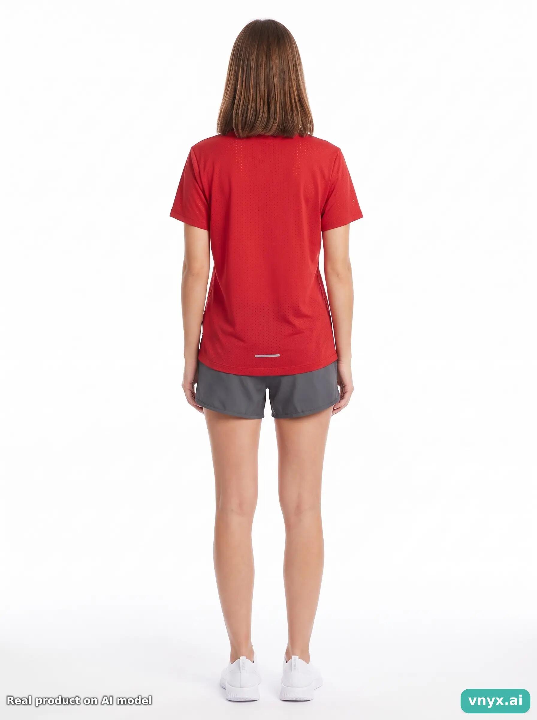 Second Life - Athletic Nike Sports T-Shirt in Red size L 4/5