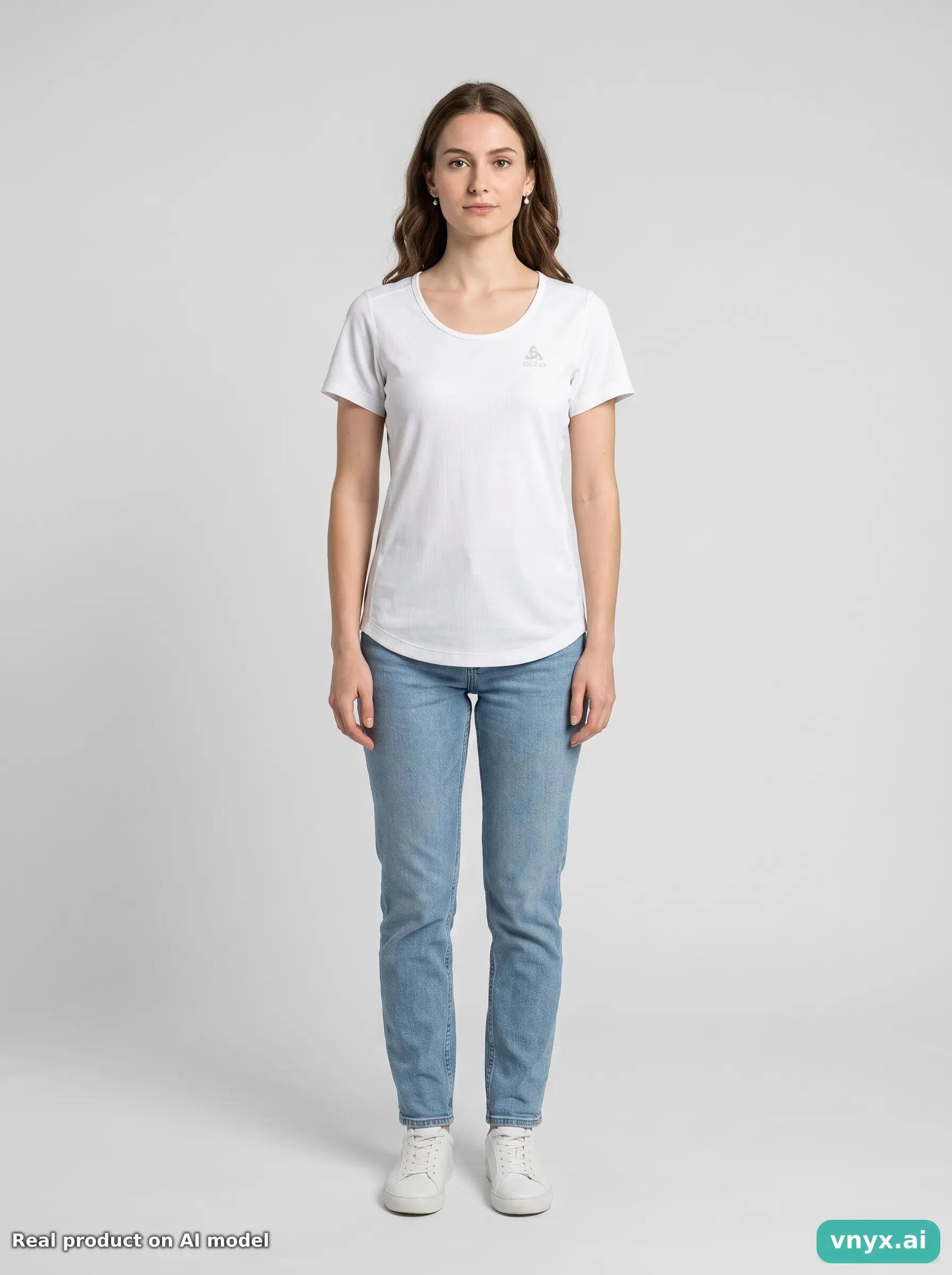 Second Life - Vintage odlo Classic White Sports T-Shirt Women M 3/5