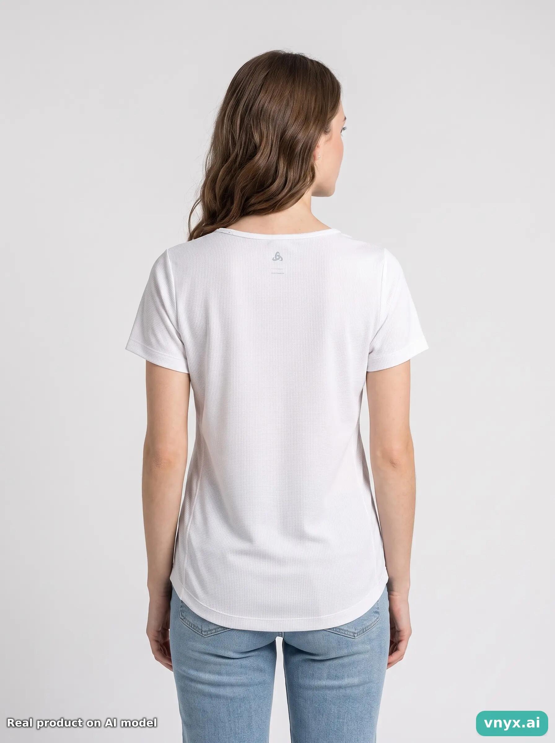 Second Life - Vintage odlo Classic White Sports T-Shirt Women M 2/5