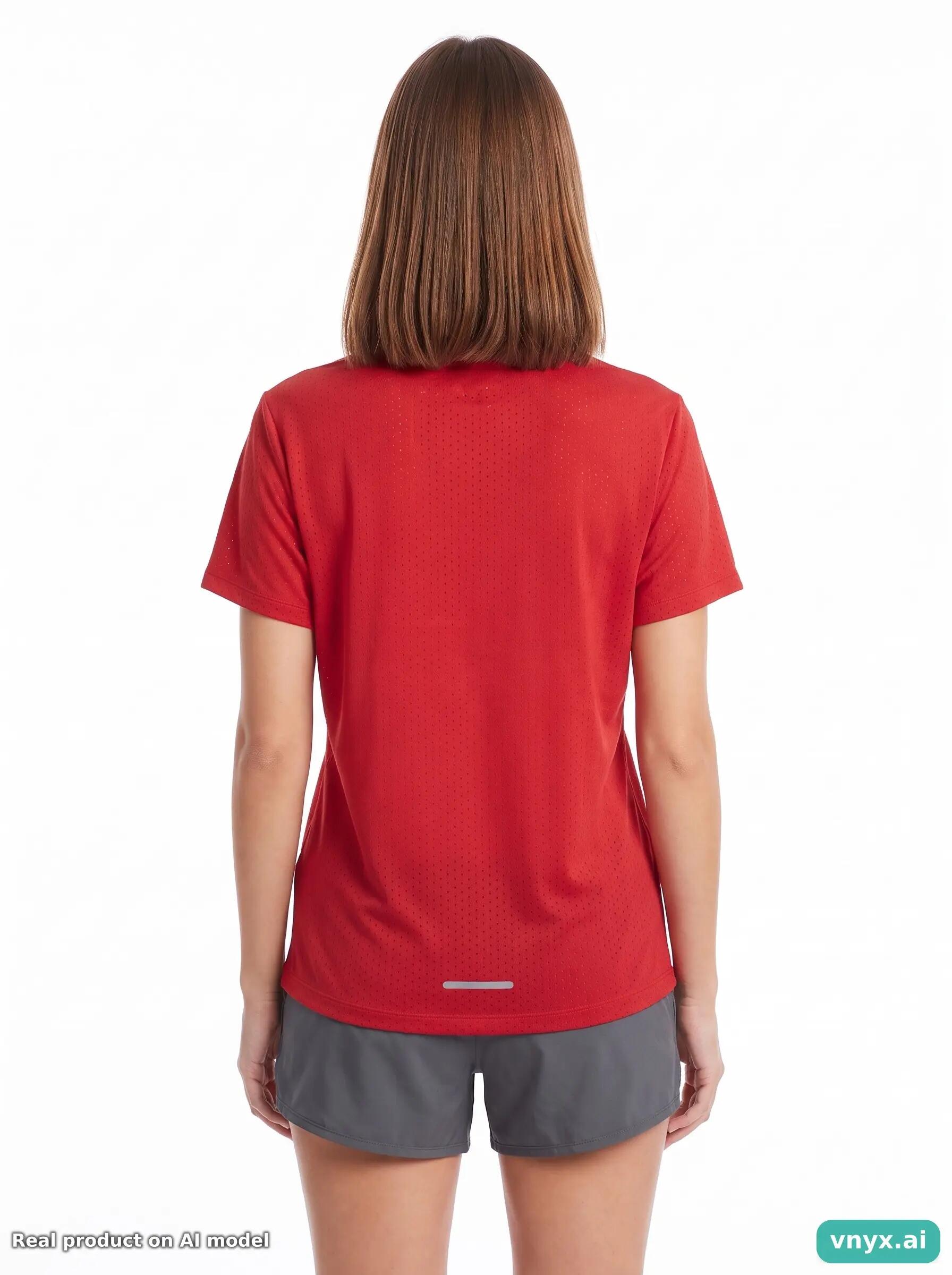 Second Life - Athletic Nike Sports T-Shirt in Red size L 2/5